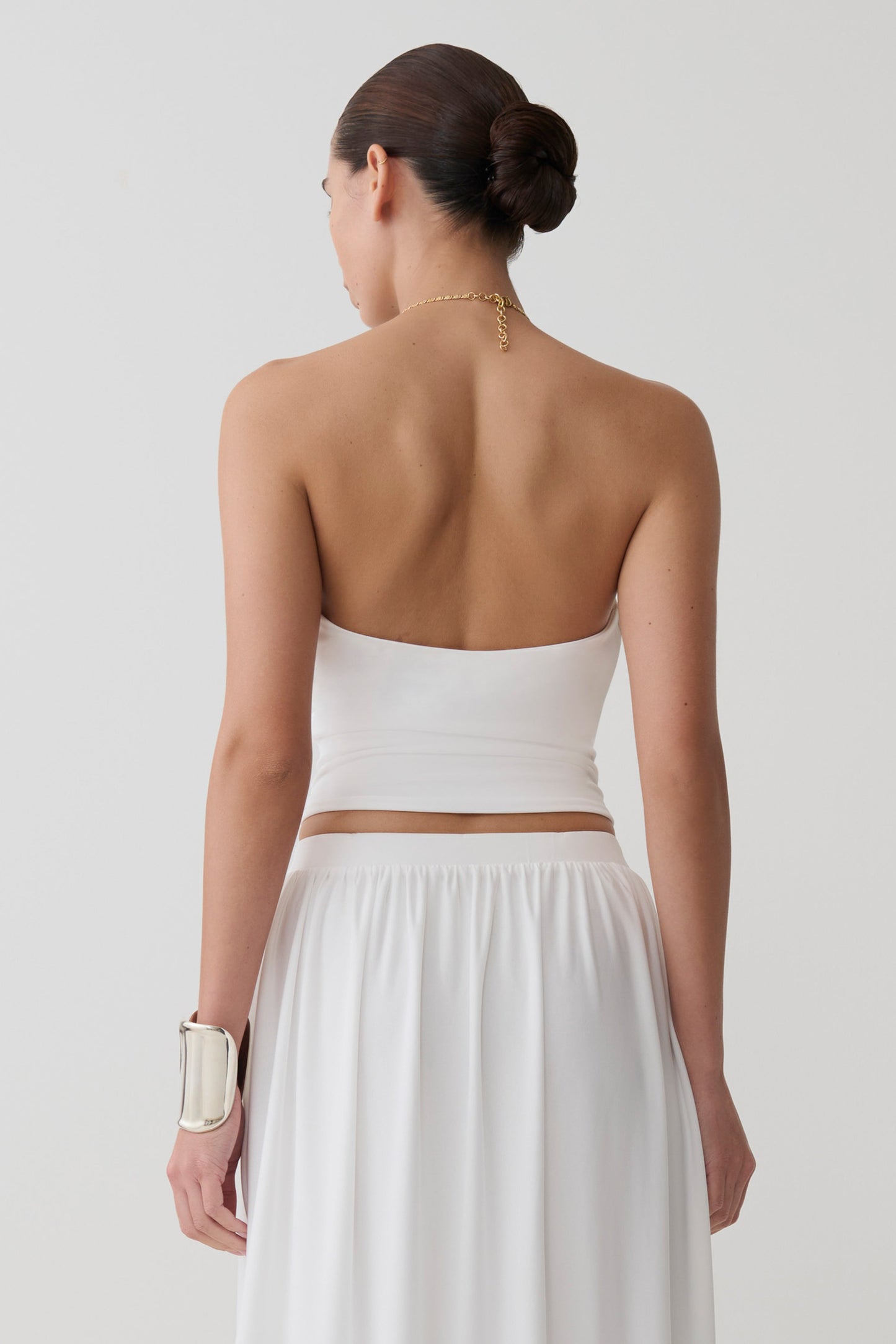 Banks Halter Neck Top With Hardware - White