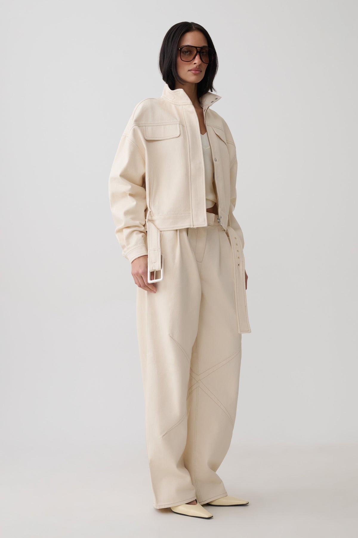 Dane Denim Jacket - Cream