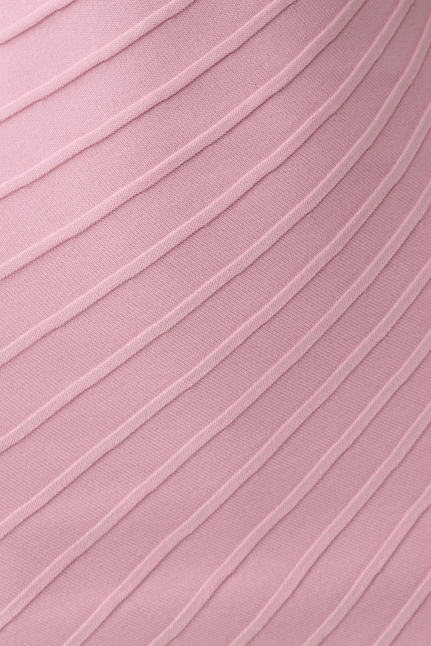 Posy Ribbed Sleeveless Mini Dress - Pink