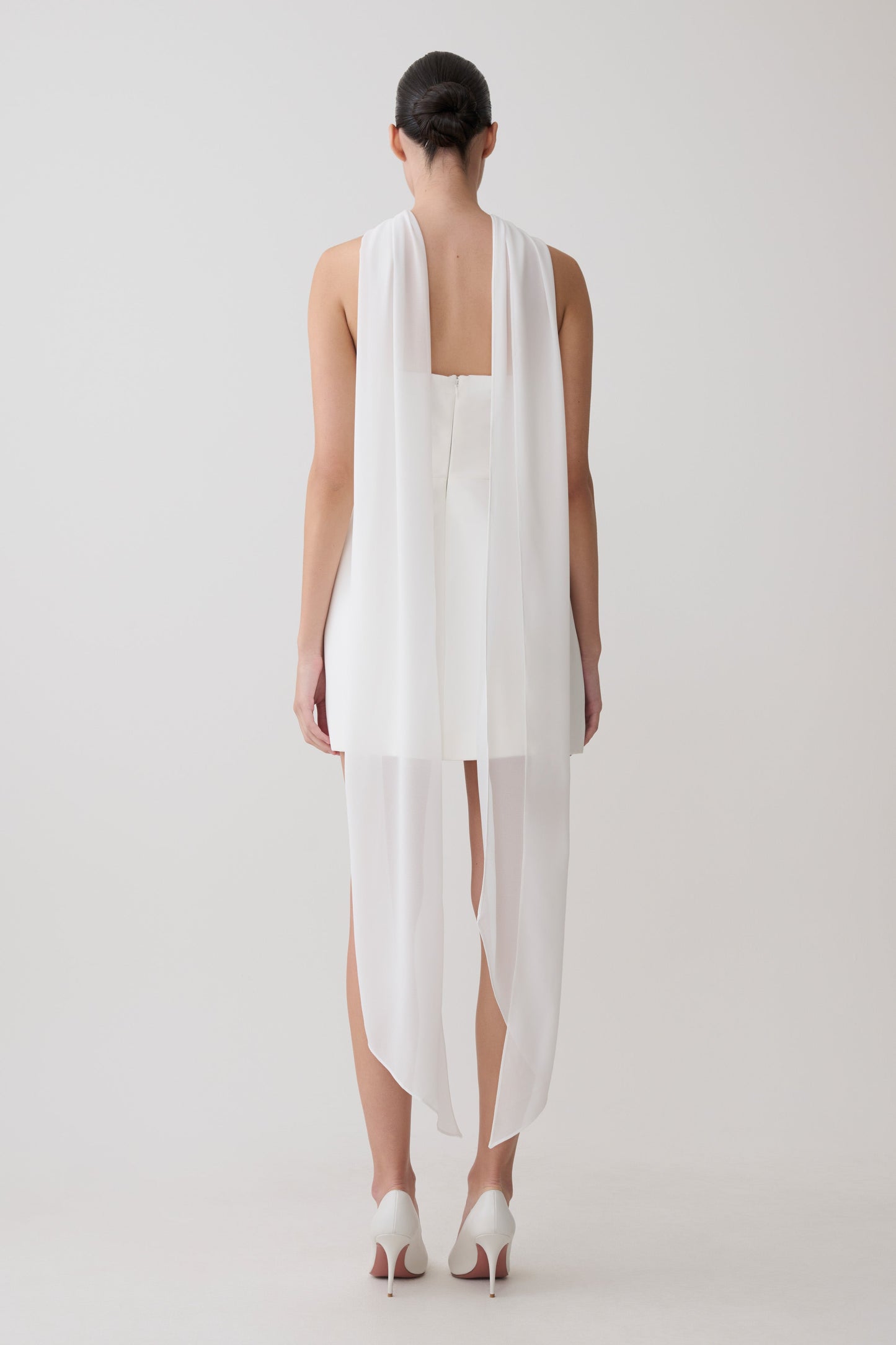 Orellia Strapless Suiting Mini Dress - Ivory