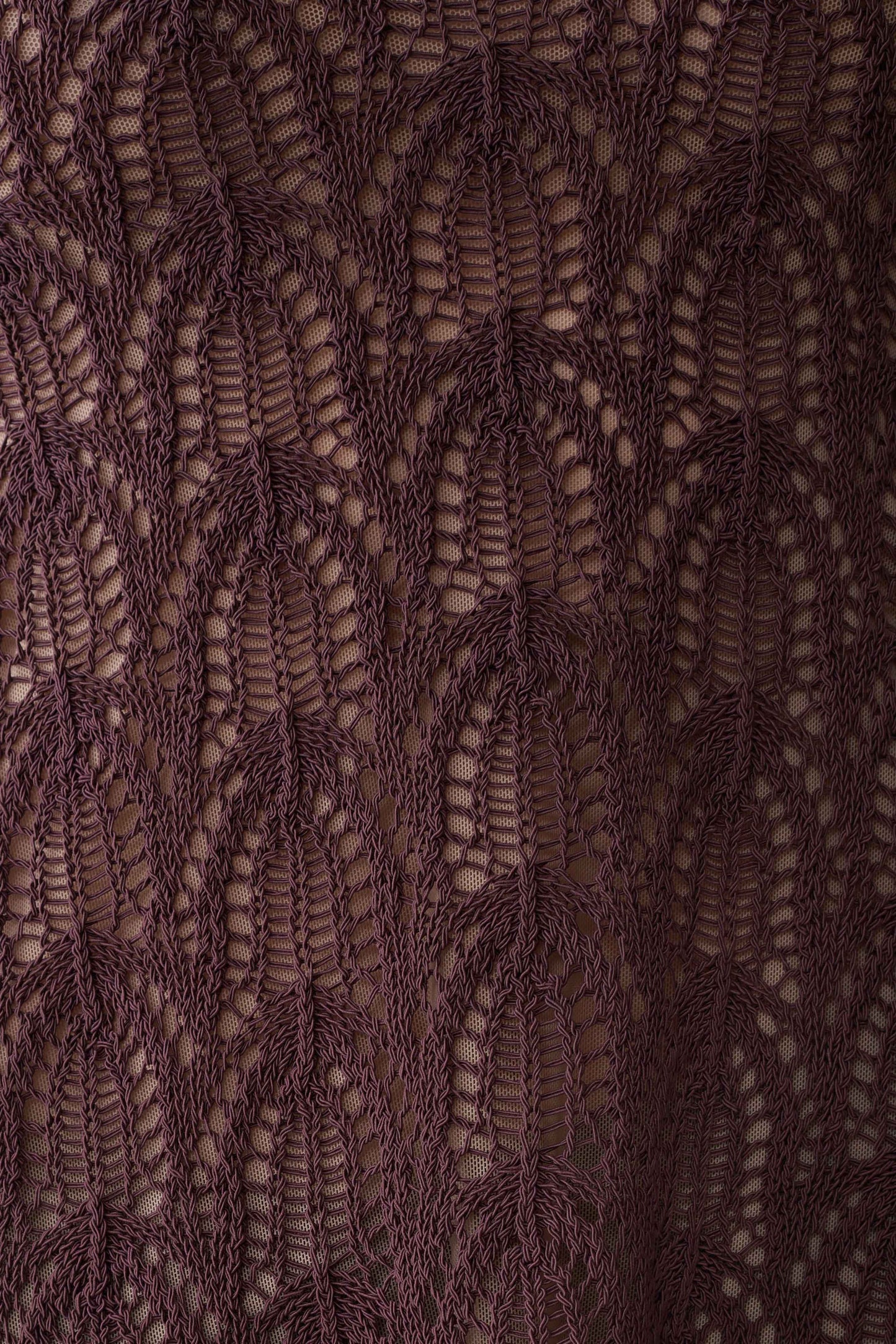 Corey Crochet Halter Neck Top - Chocolate