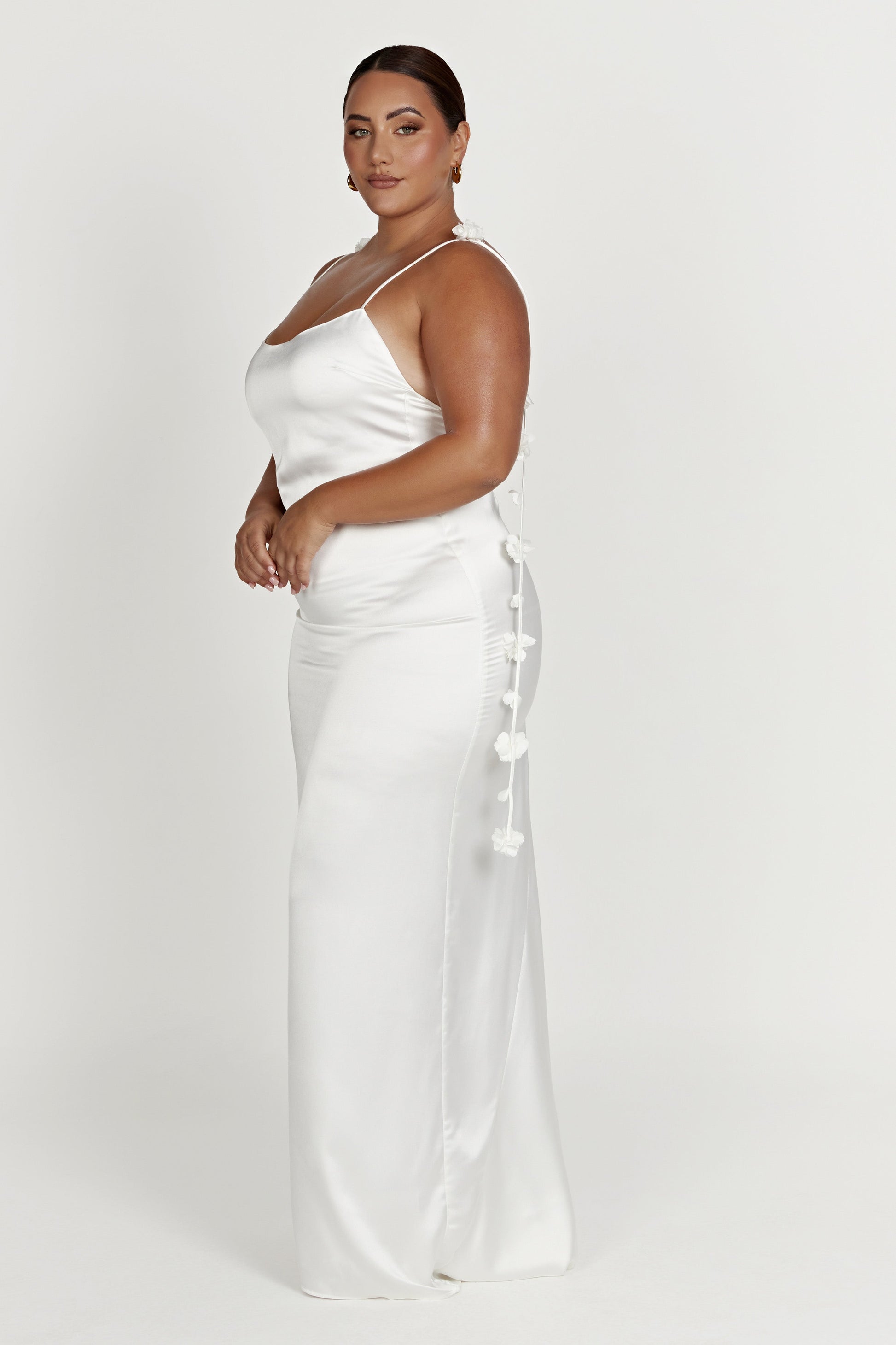 Elenora Rose Gown - White #7