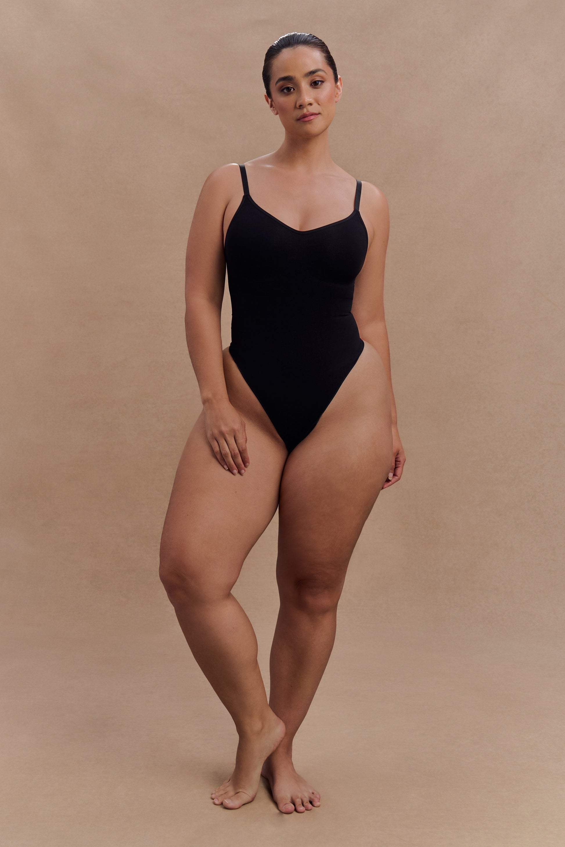 Alyssa Backless Shapewear Bodysuit - Black #9