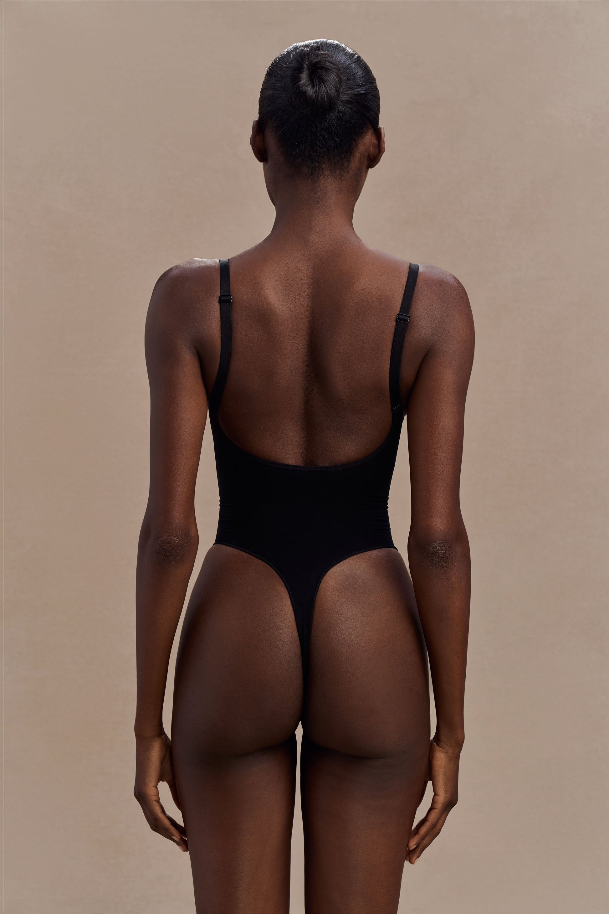Alyssa Backless Shapewear Bodysuit - Black #2