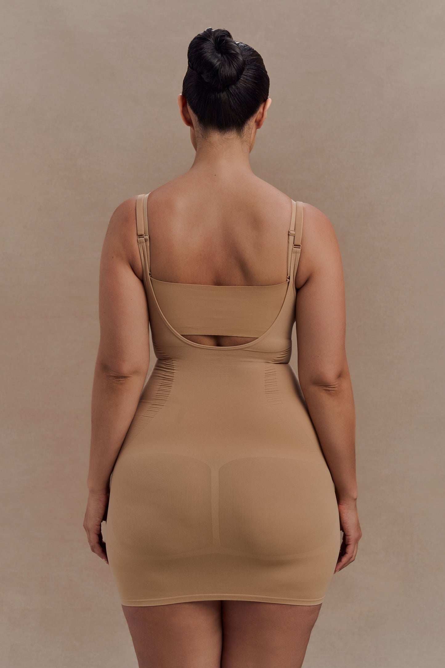 Jocelyn Backless Shapewear Mini Dress - Beige