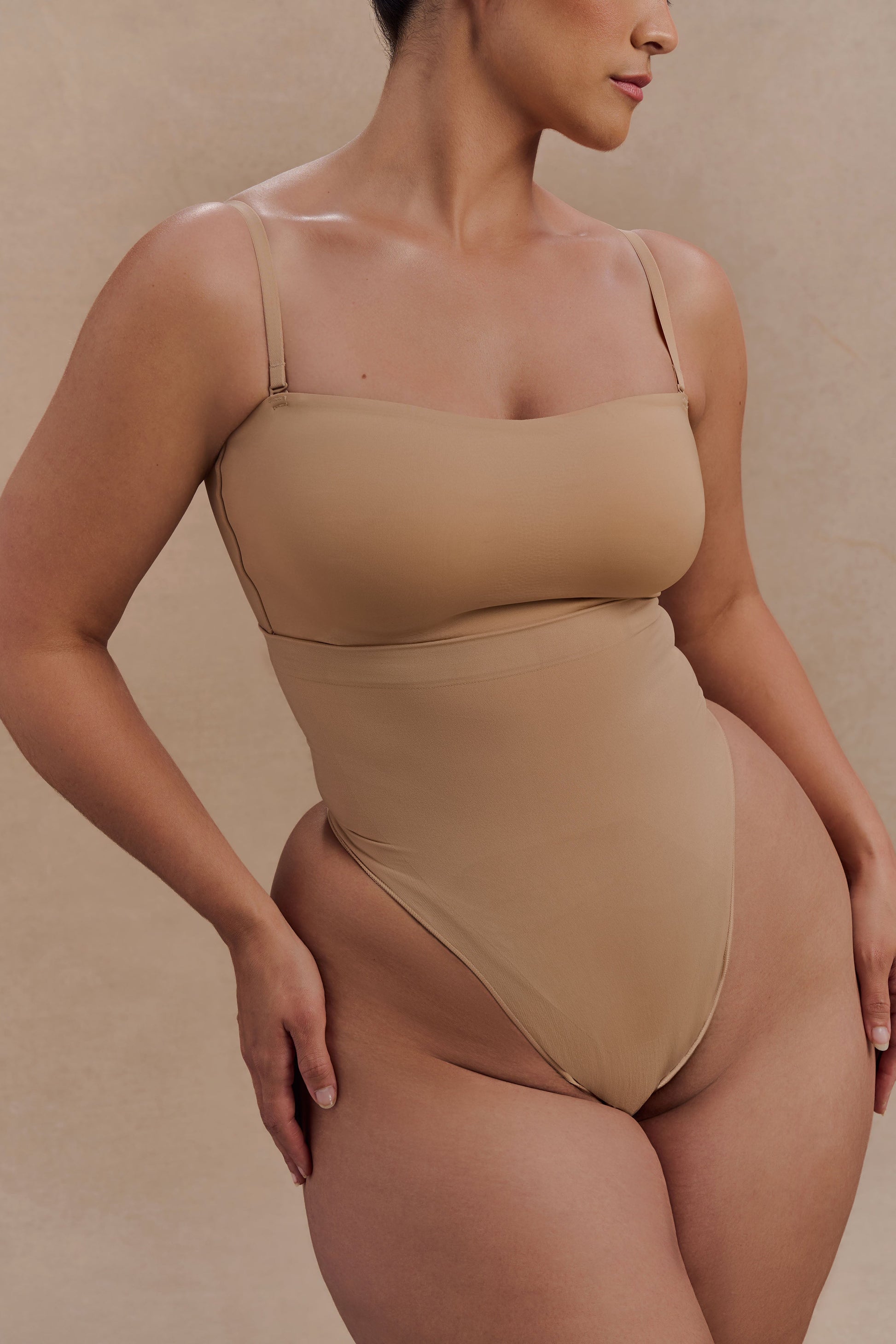 Saria High Waist Shapewear Briefs - Beige #3