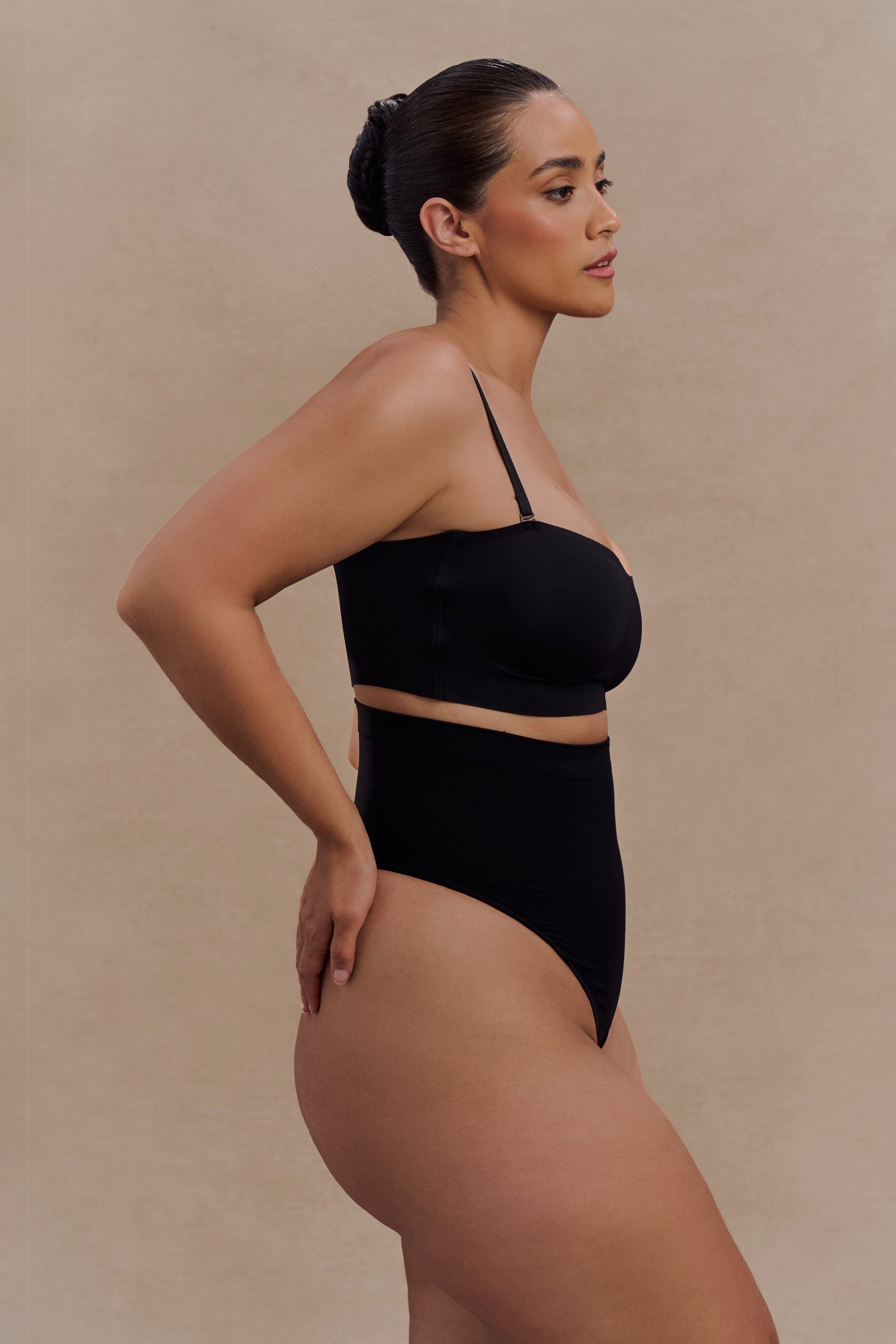 Saria High Waist Shapewear Briefs - Black #4