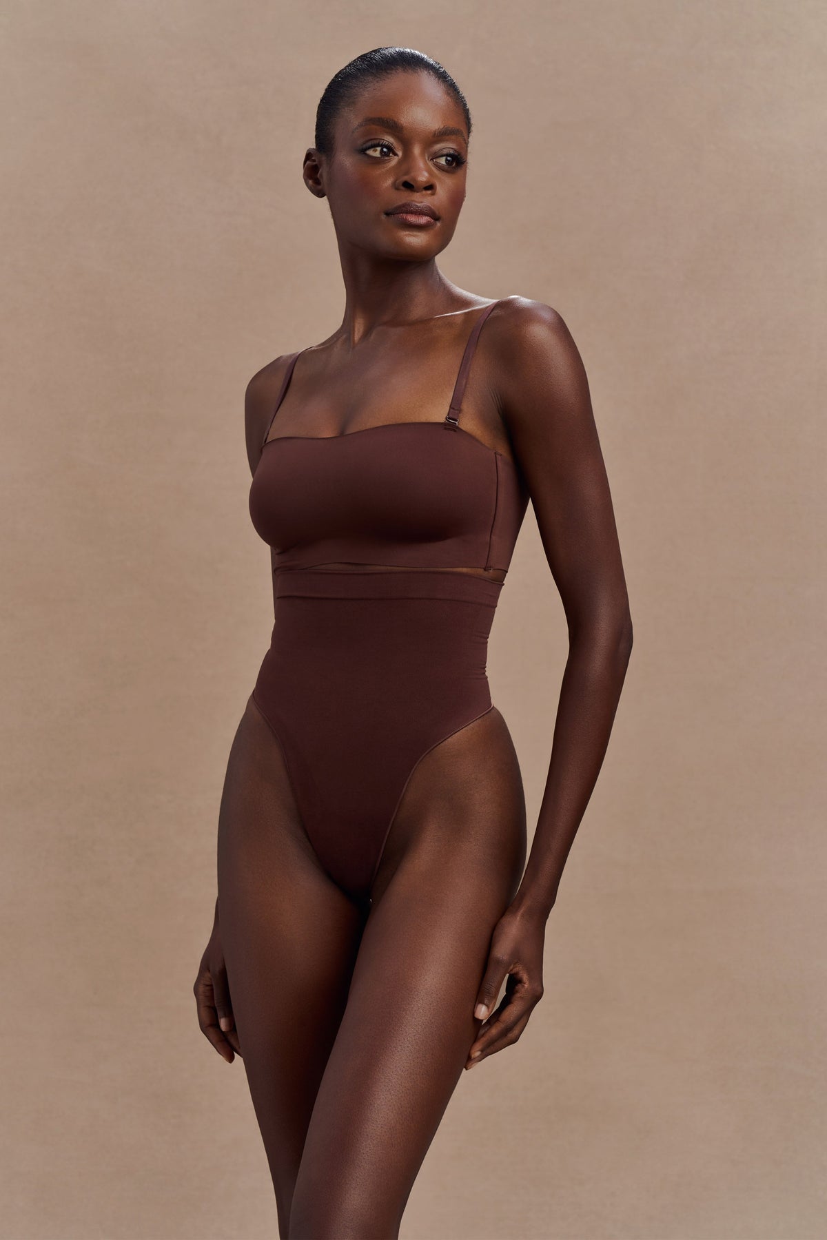 Joanna Strapless Shapewear Bra - Espresso