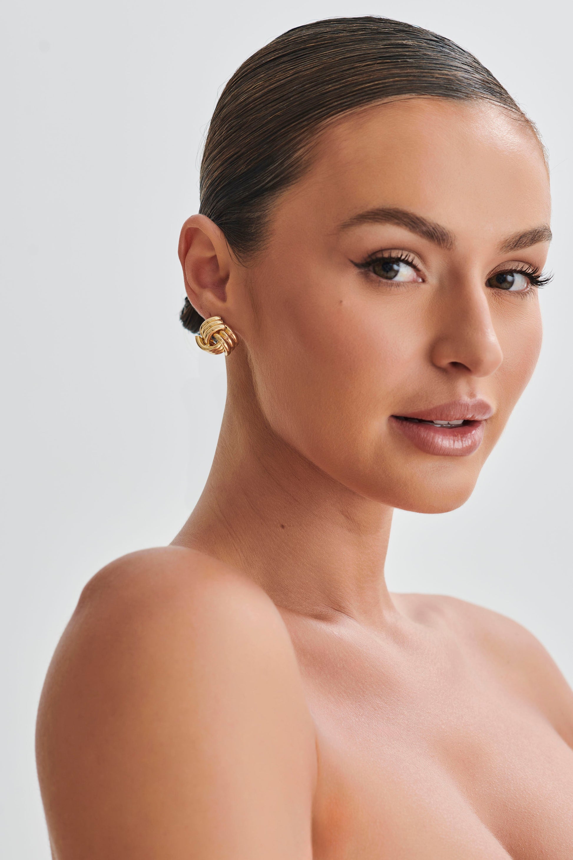 Rowan Knotted Earrings - Gold #3