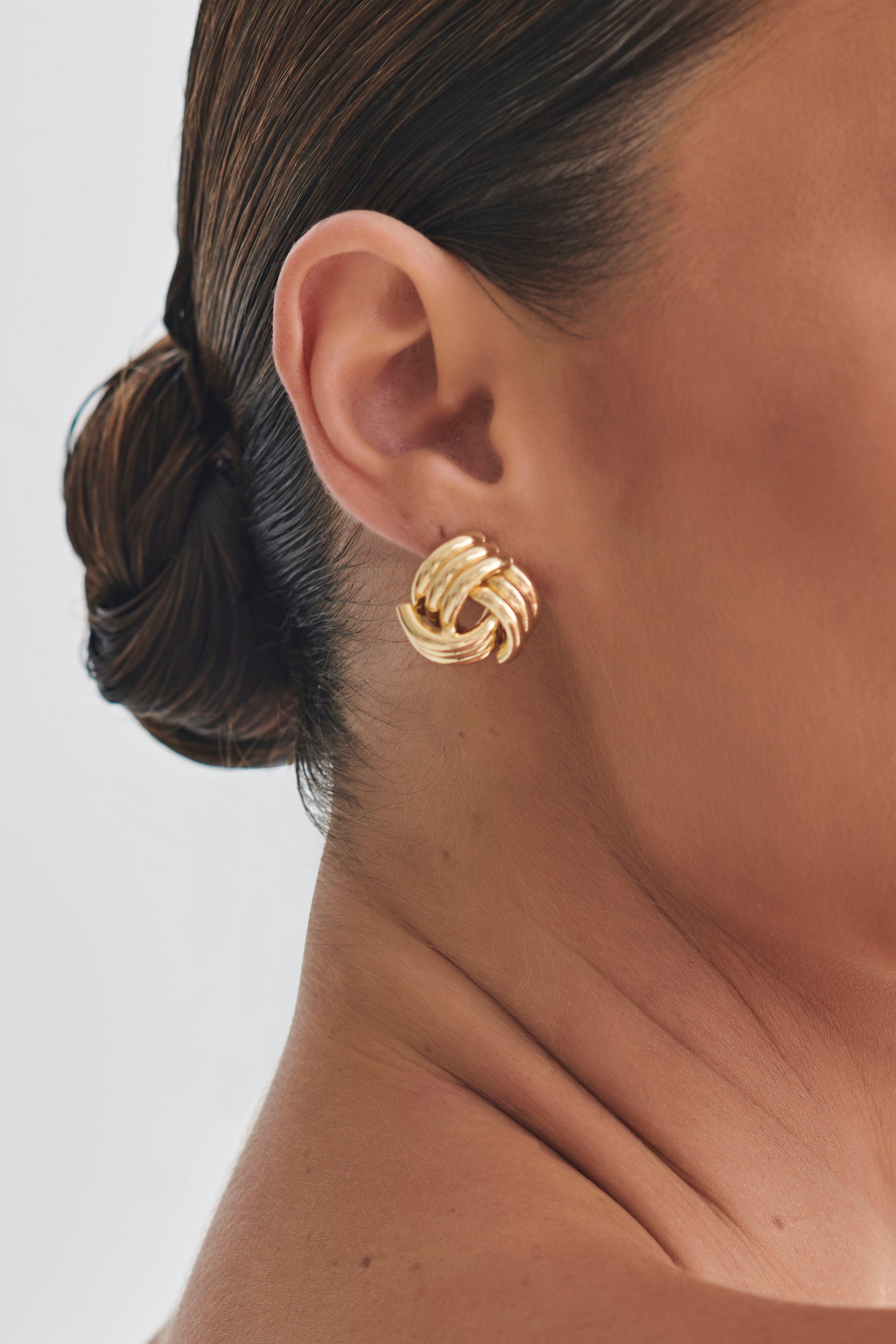 Rowan Knotted Earrings - Gold #2