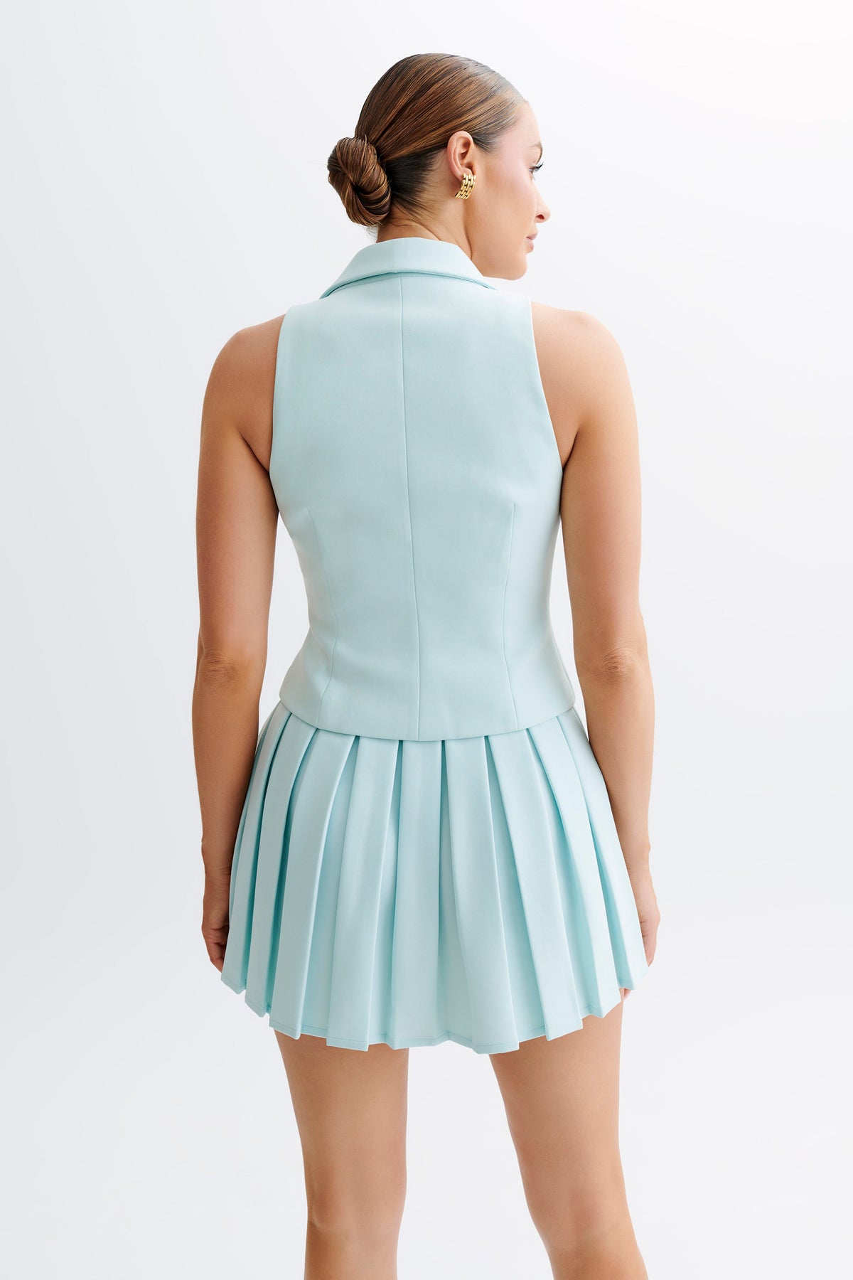 Mura Suiting Vest - Ice Blue