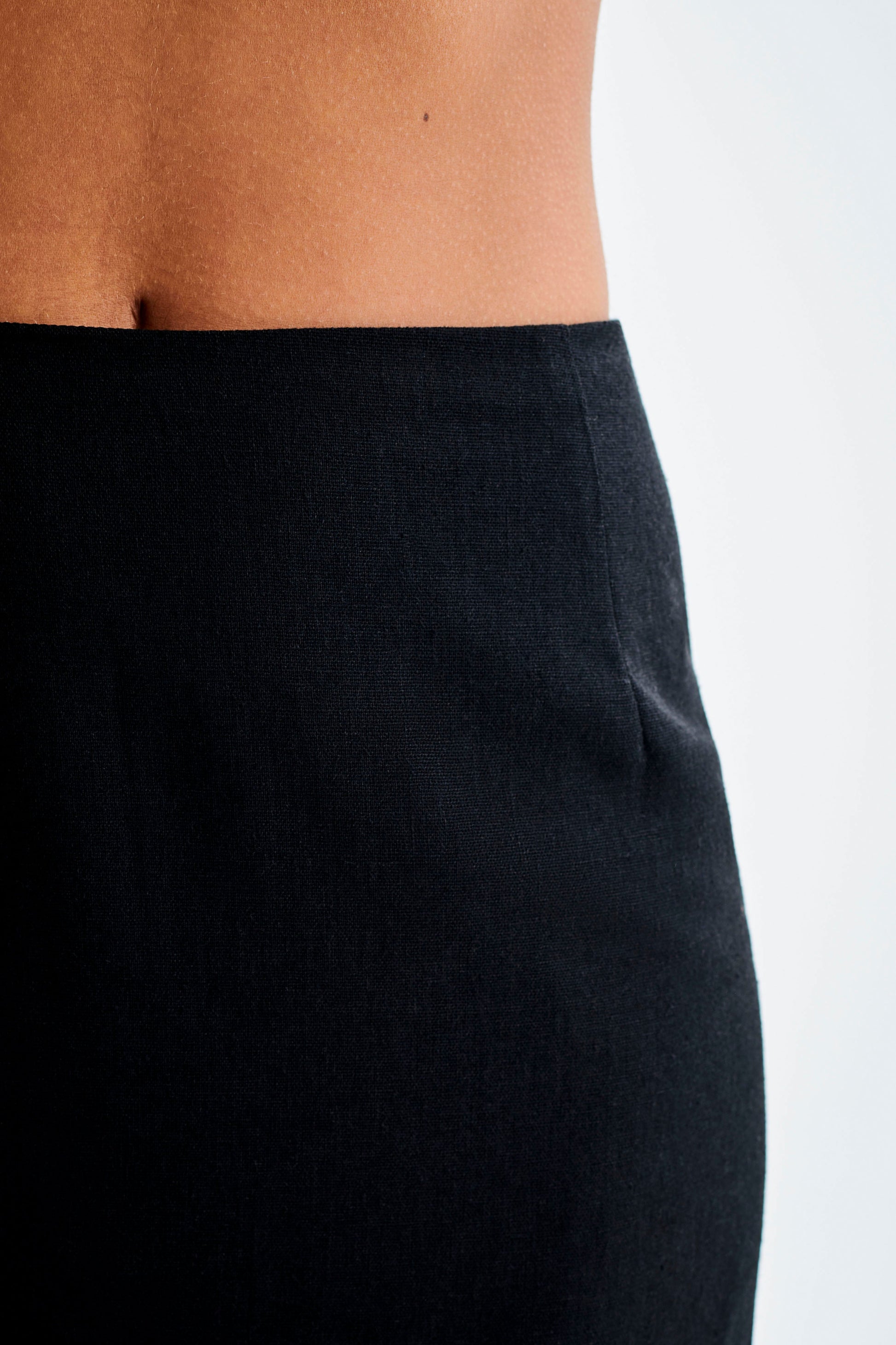 Alessio Scalloped Midi Skirt - Black #7