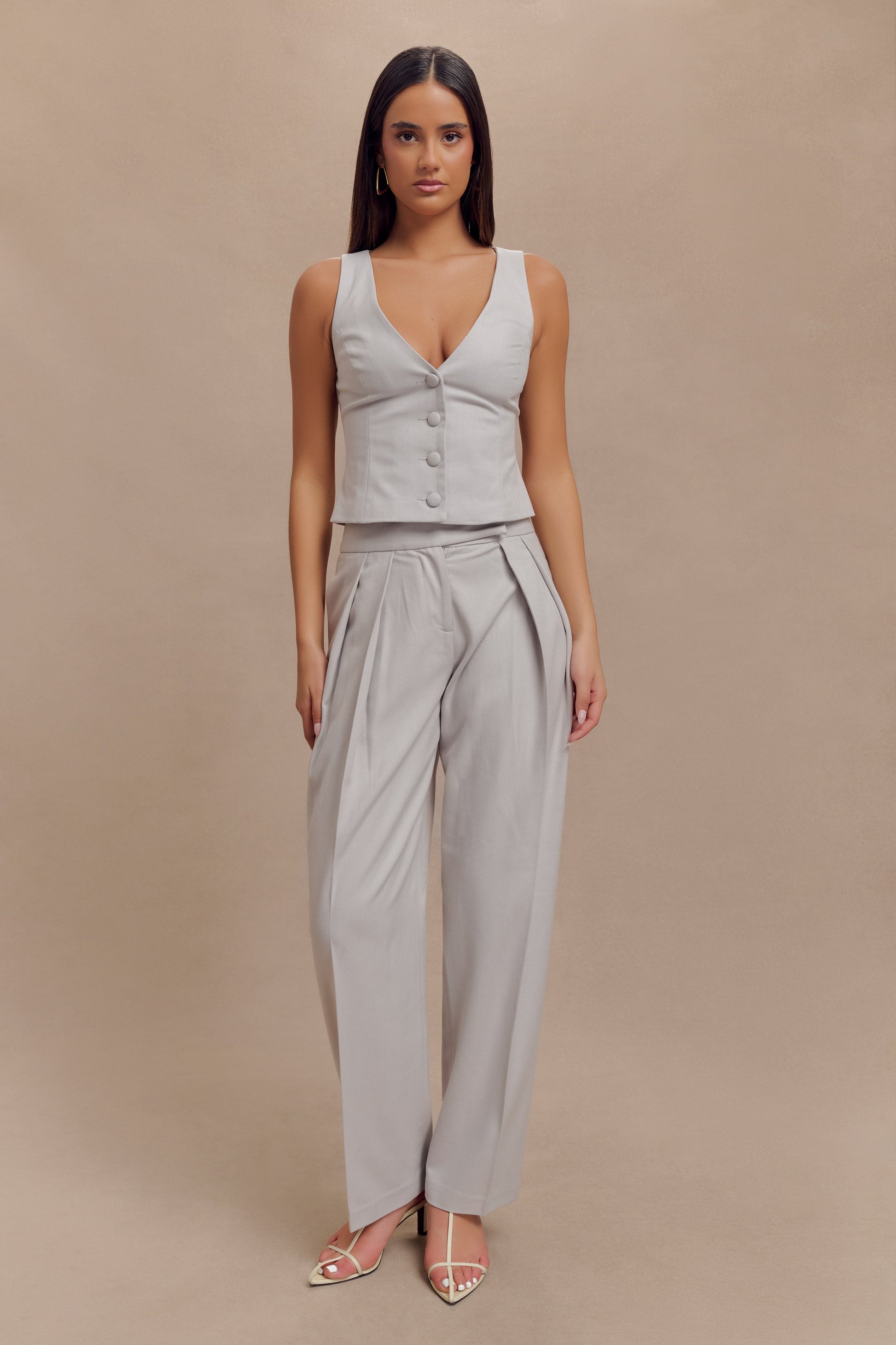 Aspen Suiting Vest - Grey #4