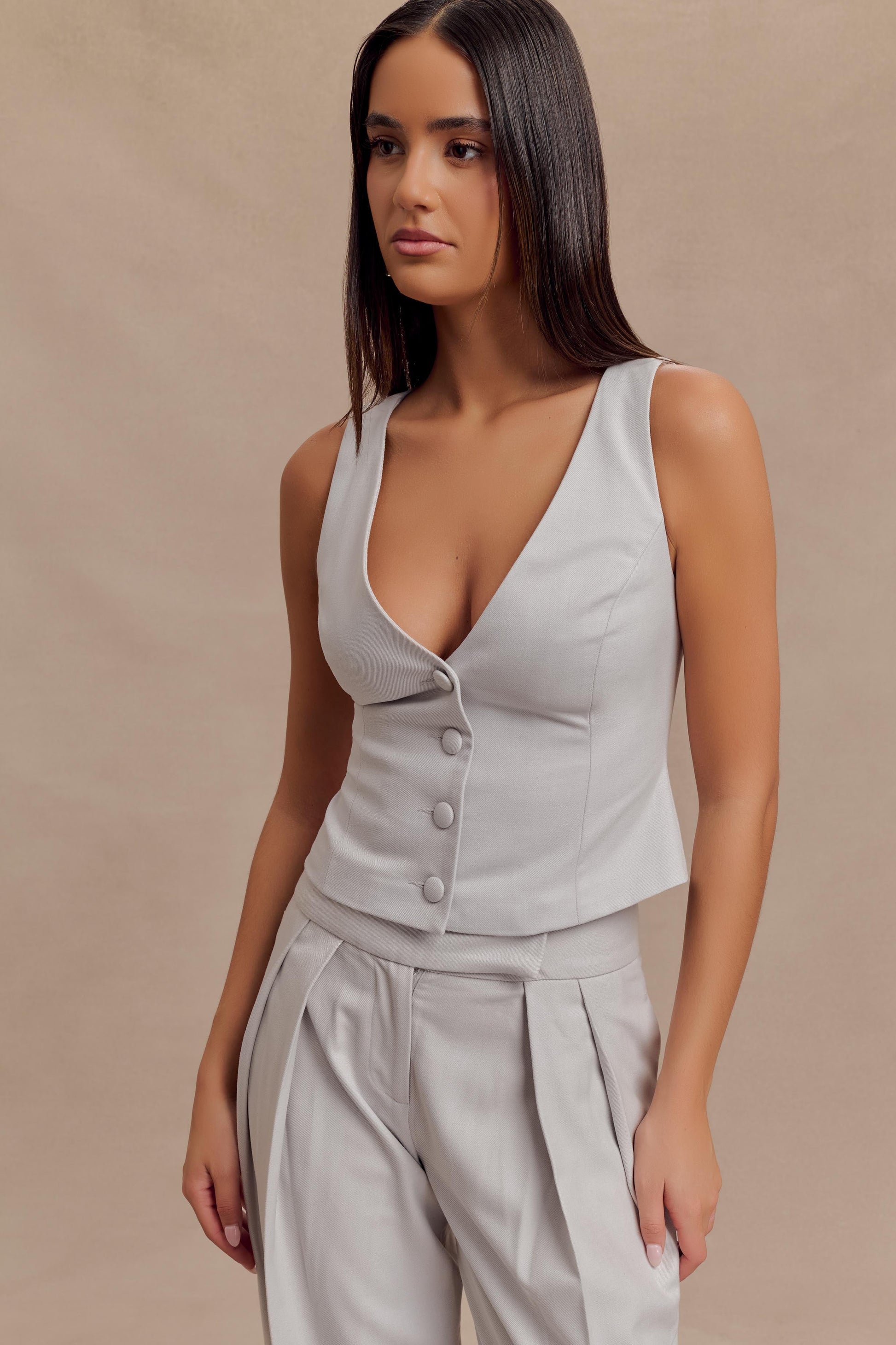 Aspen Suiting Vest - Grey #5