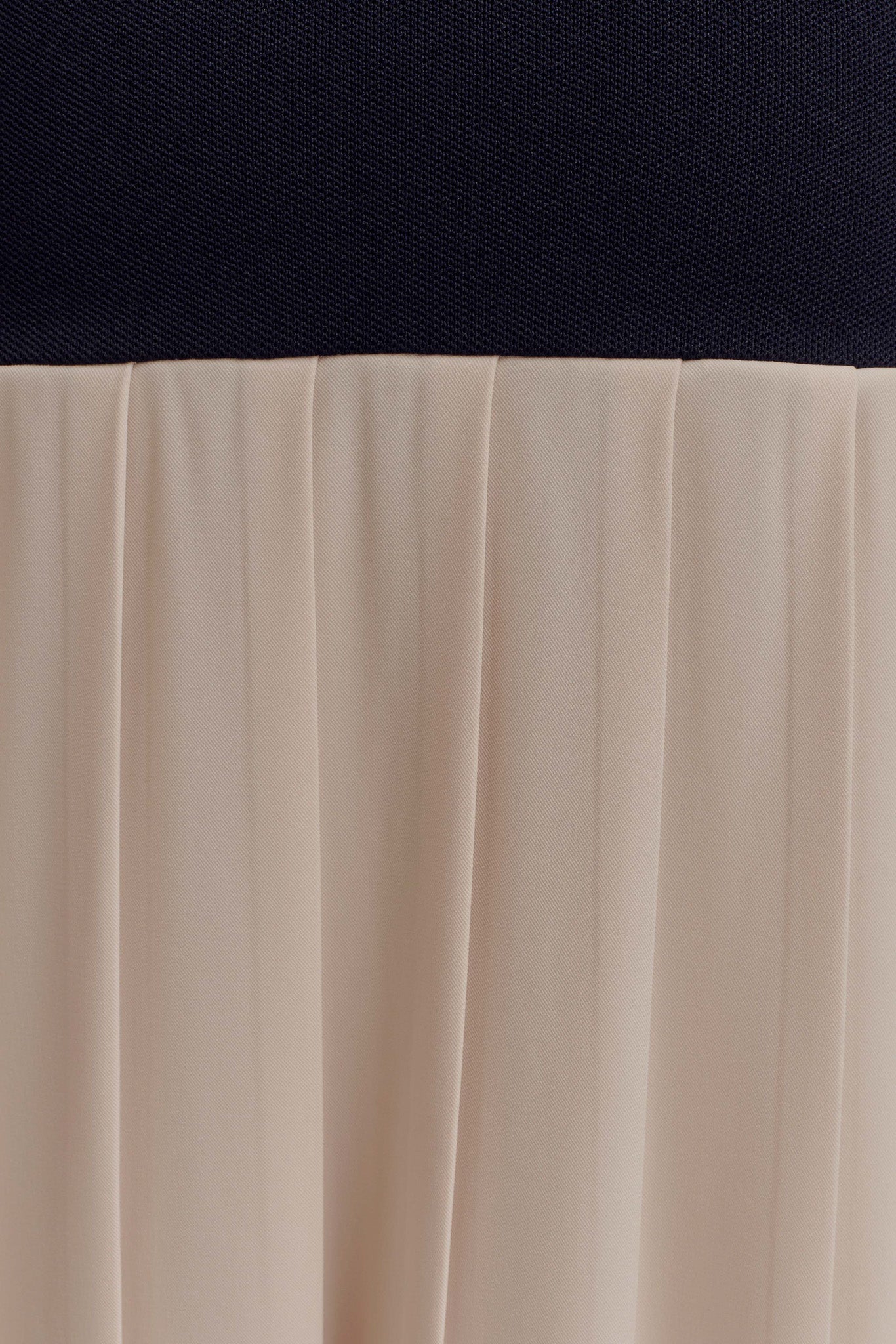 Presley Contrast Knit Off Shoulder Maxi Dress - Navy And Cream