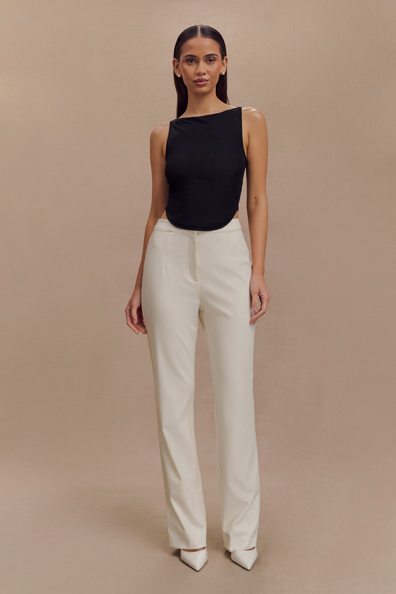 Allanah Straight Leg Pant - Ivory #8