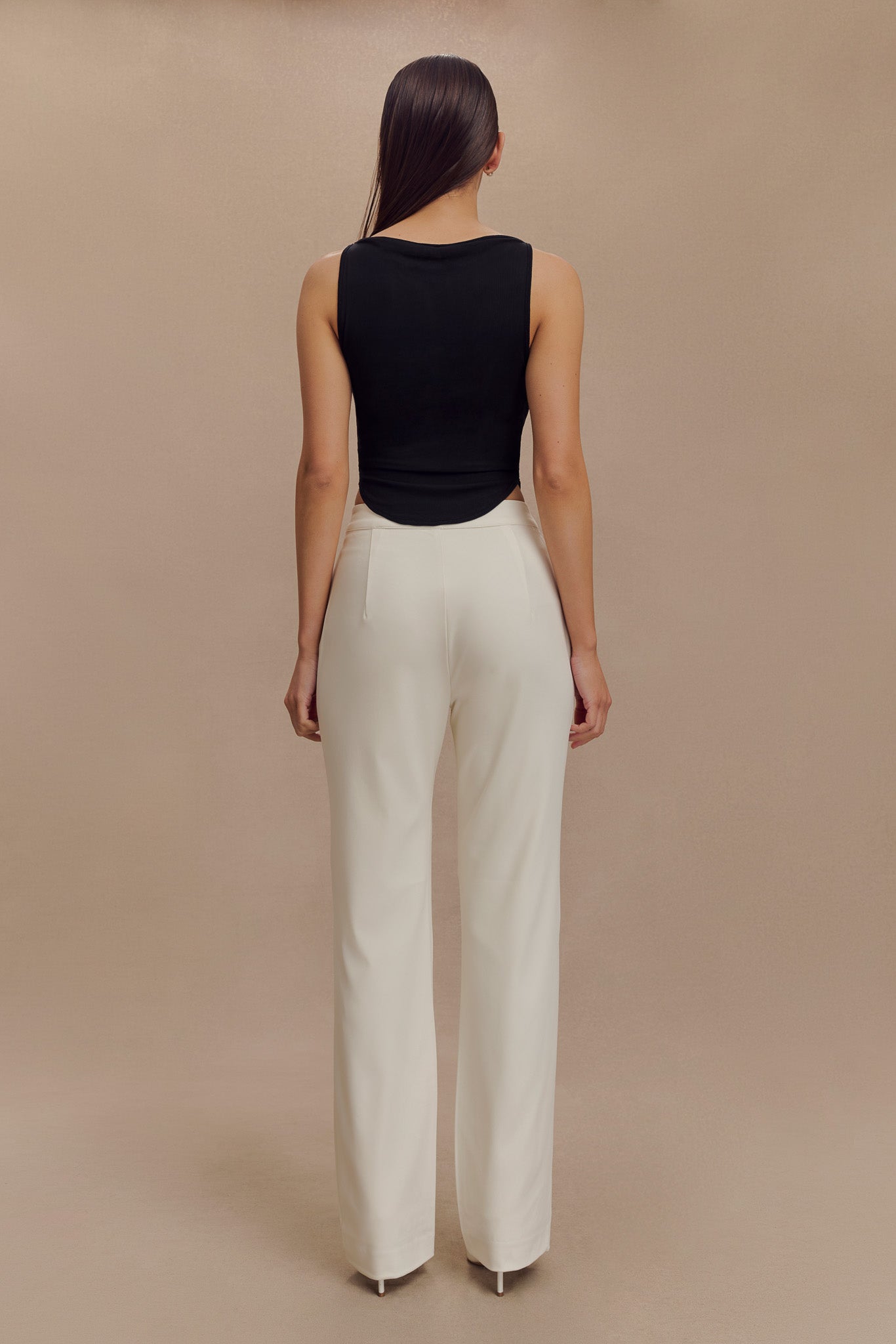 Allanah Straight Leg Pant - Ivory #2