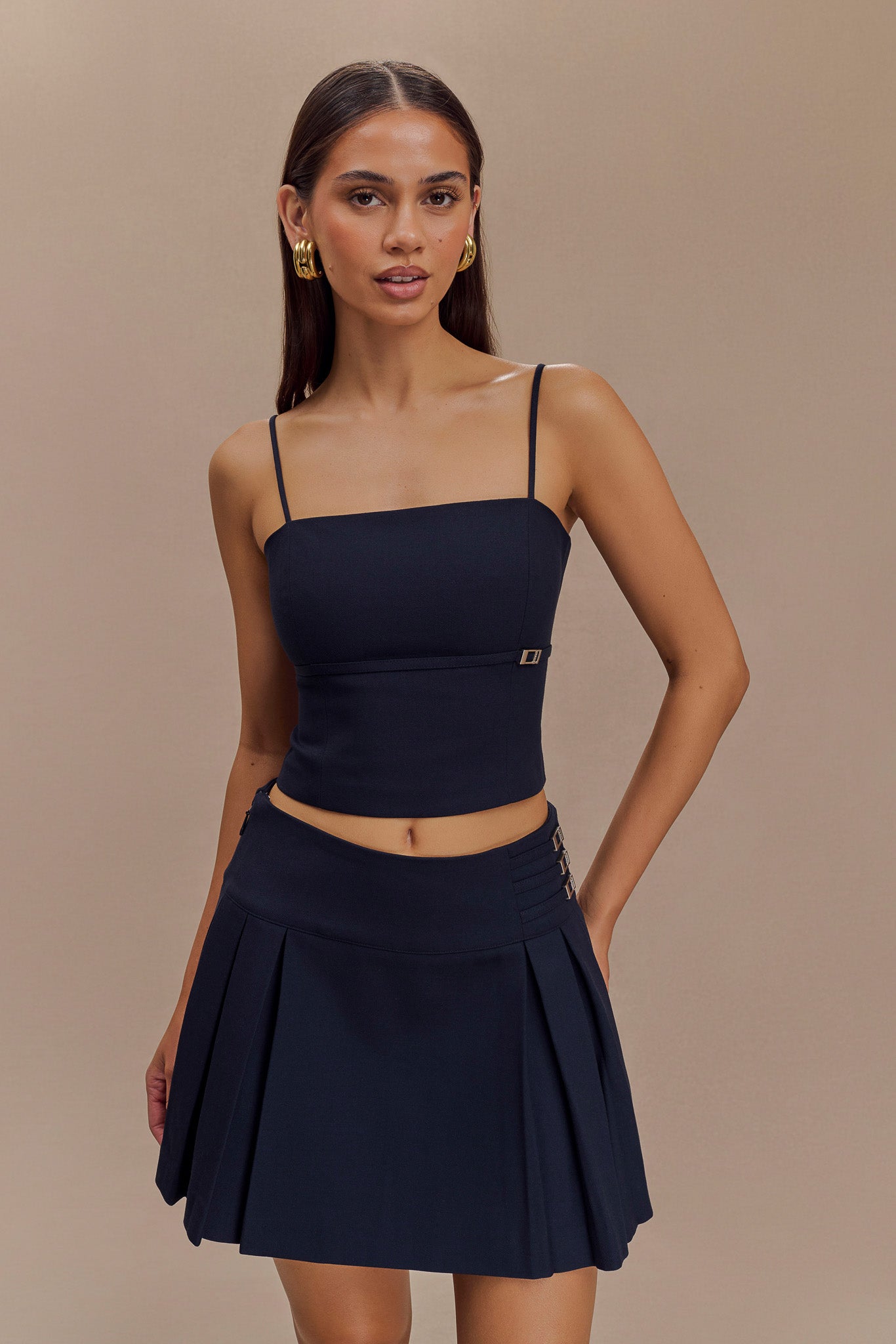 Aberley Crop Top - Dark Navy #3