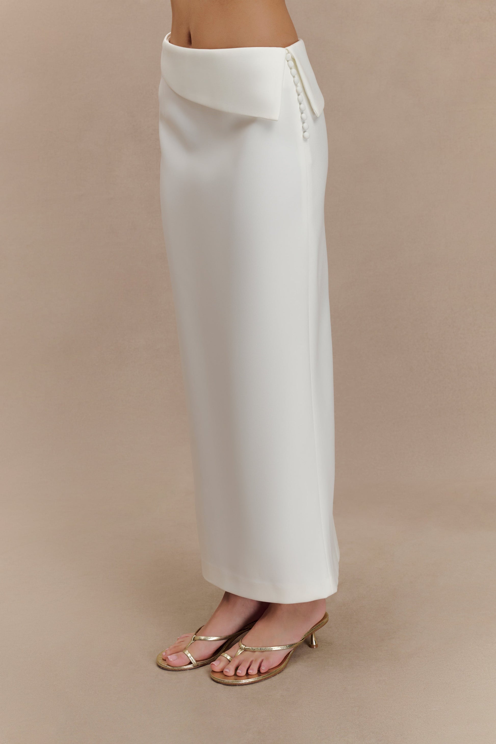 Astrid Suiting Midi Skirt - White #6