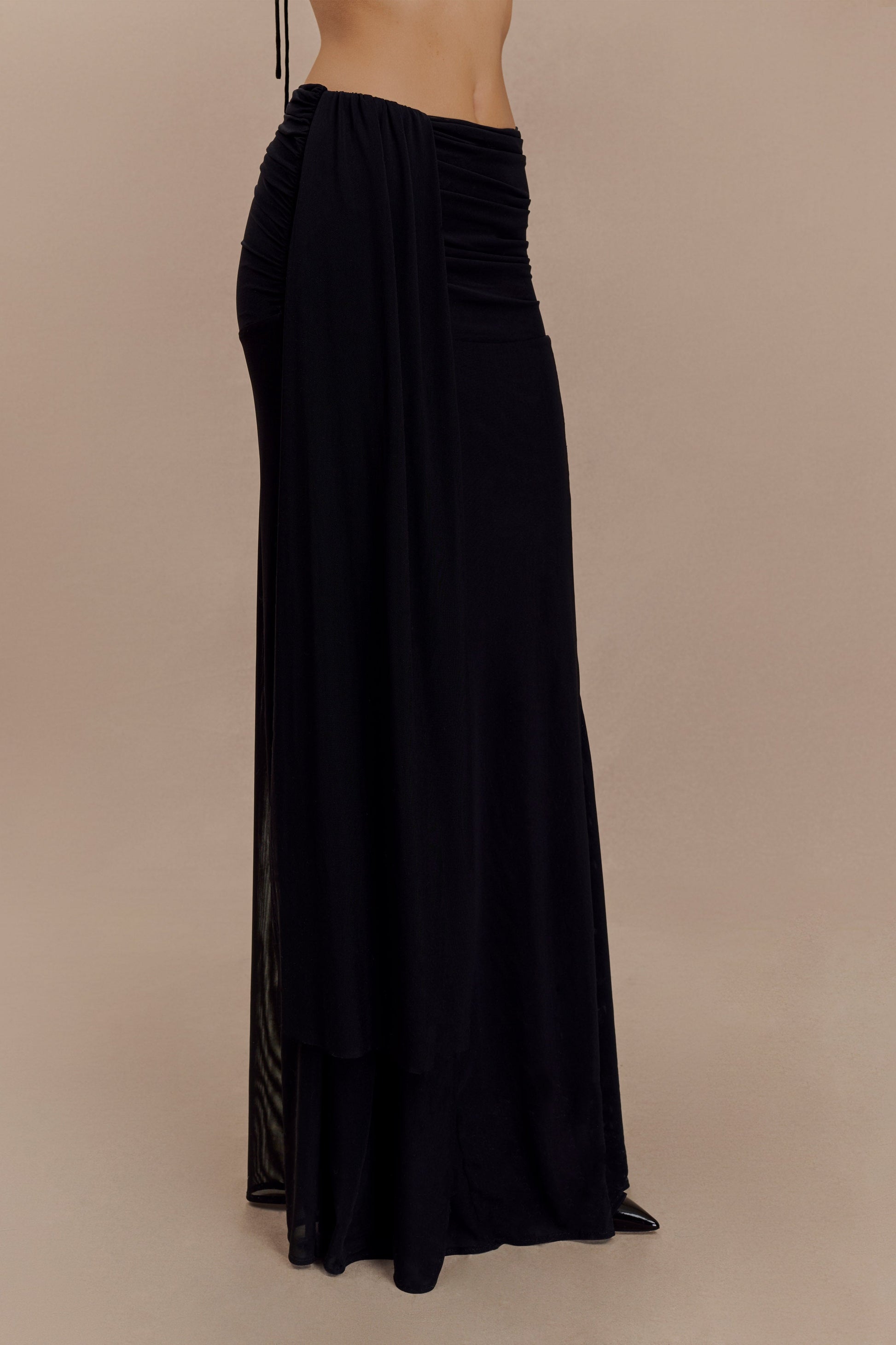 Arna Mesh Maxi Skirt - Black #6
