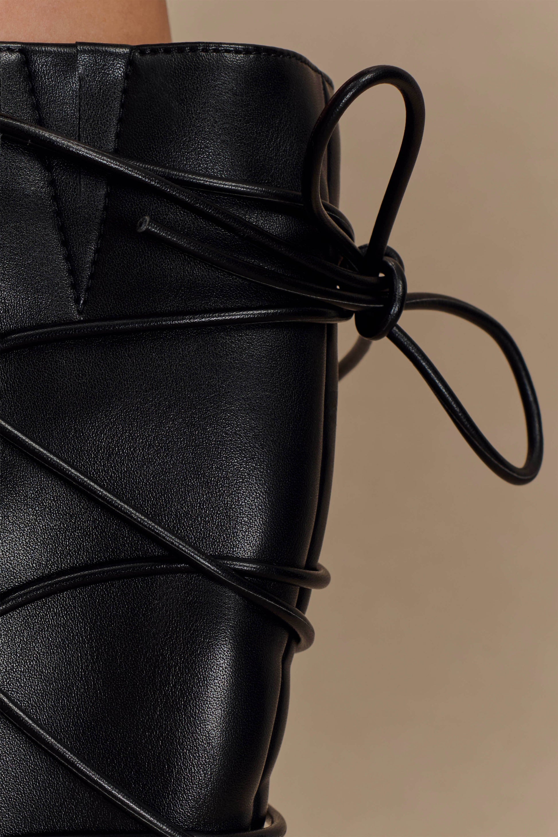 Nevaeh Lace Up Boots - Black #6