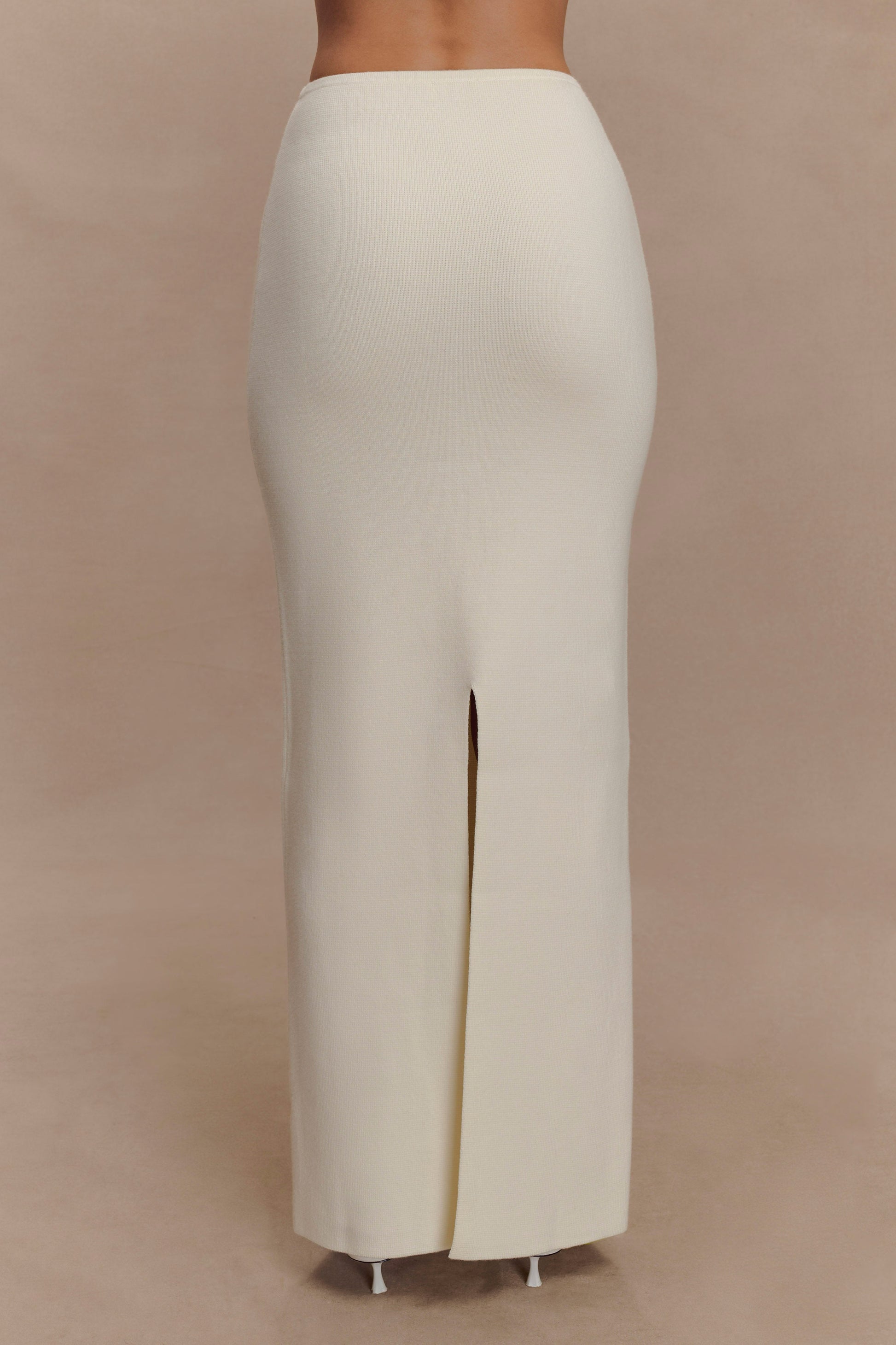 Kyle Knit Maxi Skirt - Ivory #2