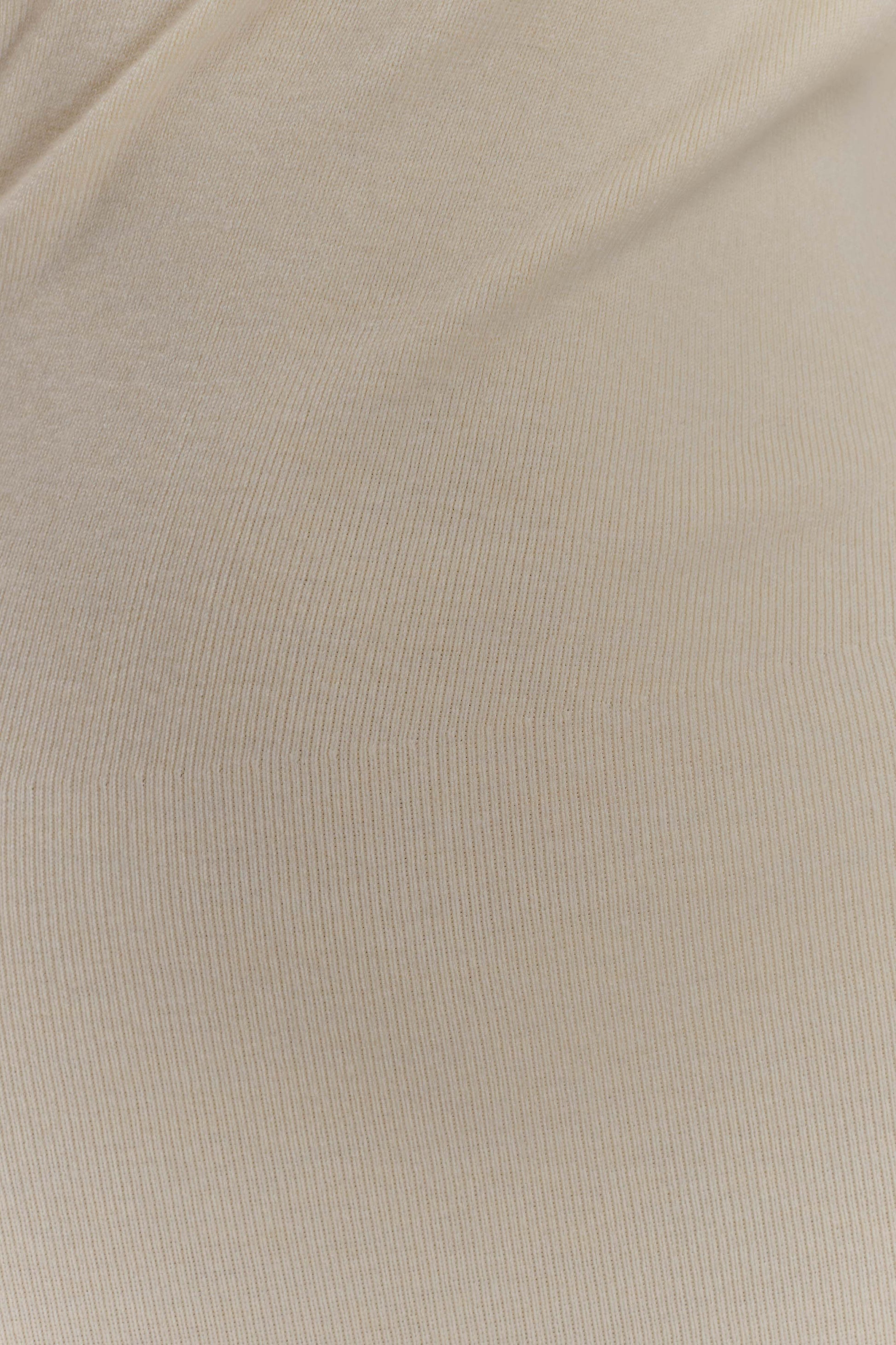 Culver Draped Twist Knit Midi Dress - Cream #7