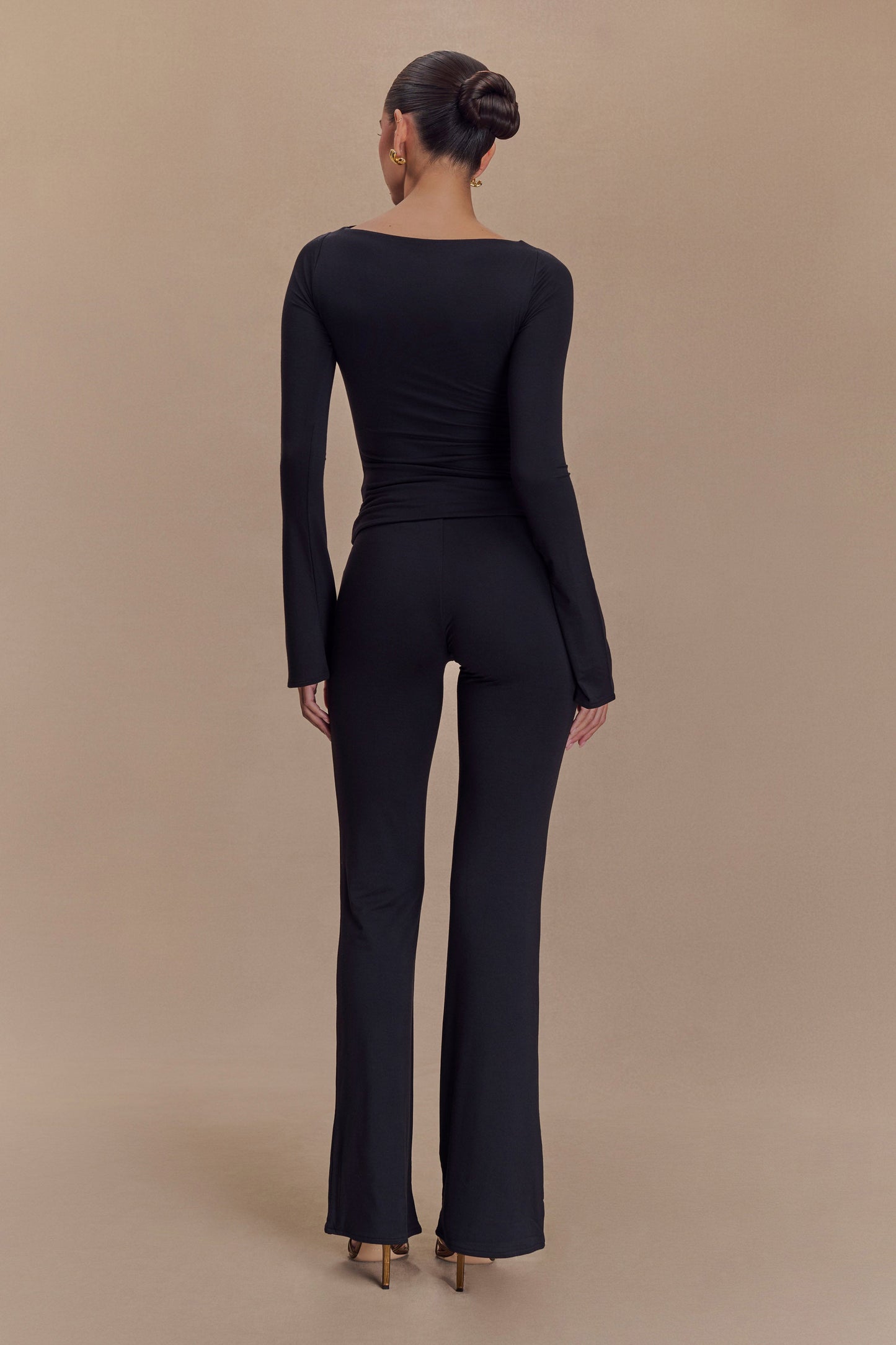 Preston Modal Straight Leg Pants - Black