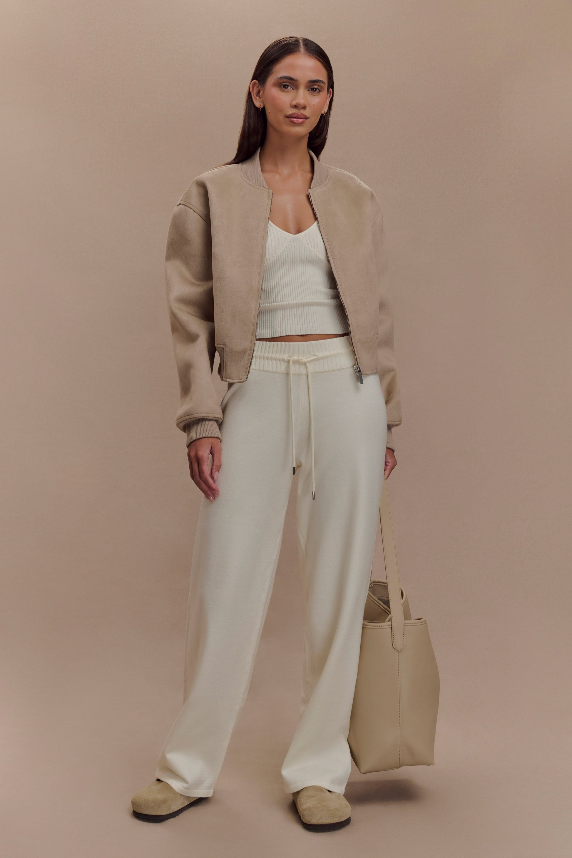 Natalya Ribbed Knit Cami Top - Ivory #7