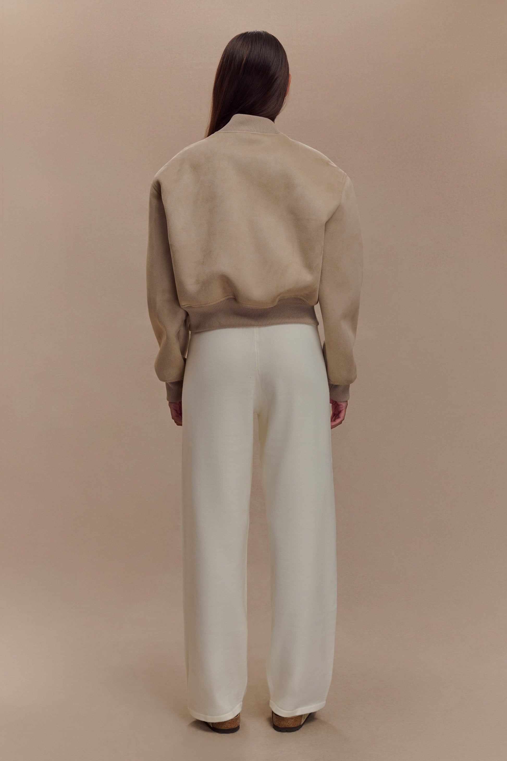 Rudy Suede Bomber Jacket - Sand #6