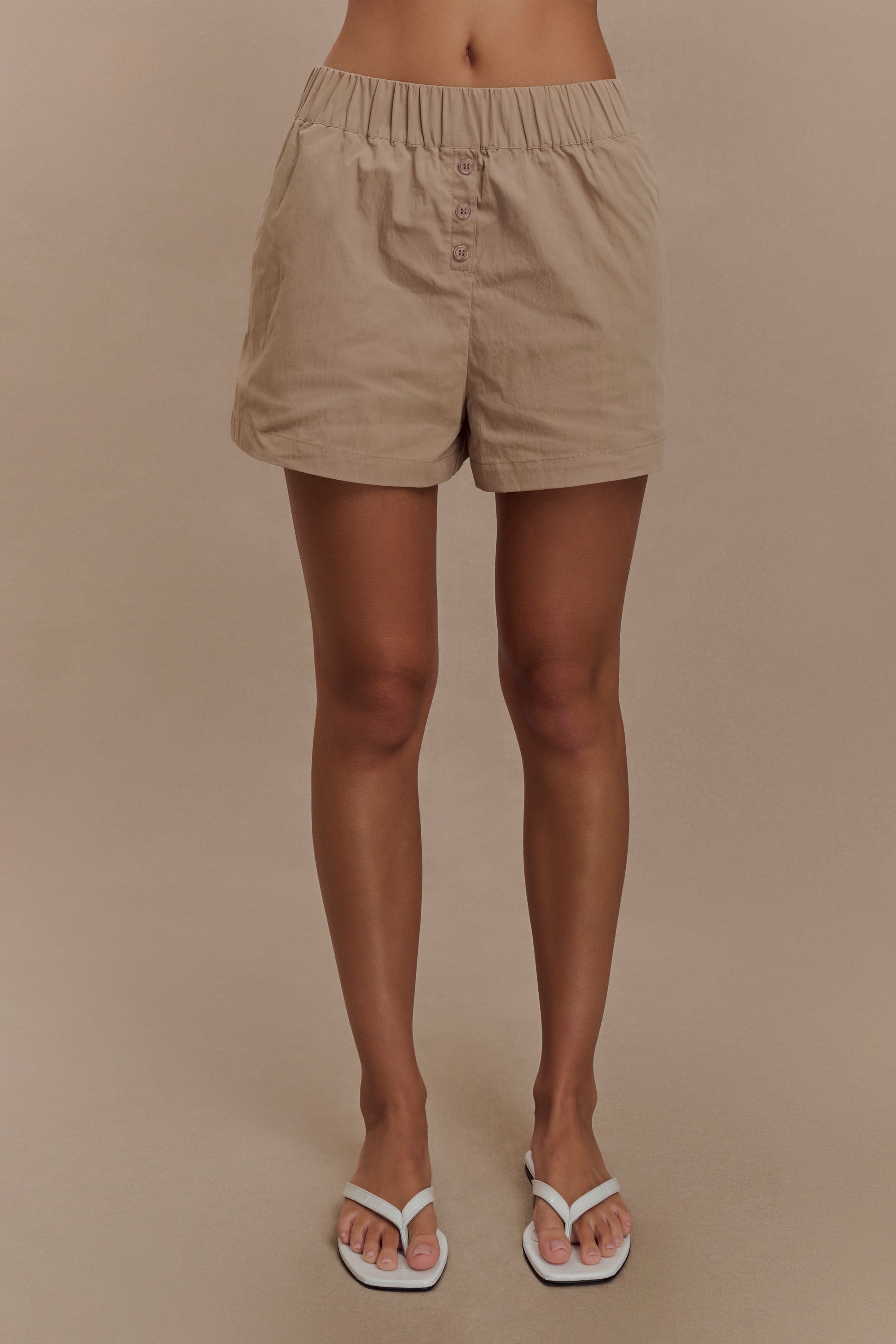 Johanna Cotton Relaxed Shorts - Sand #2