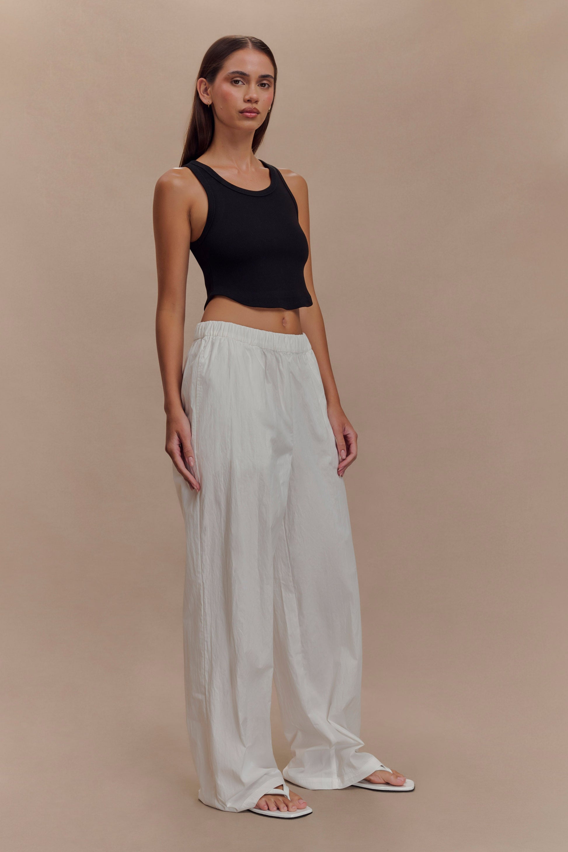 Morgana Ribbed Tank Top - Black #5