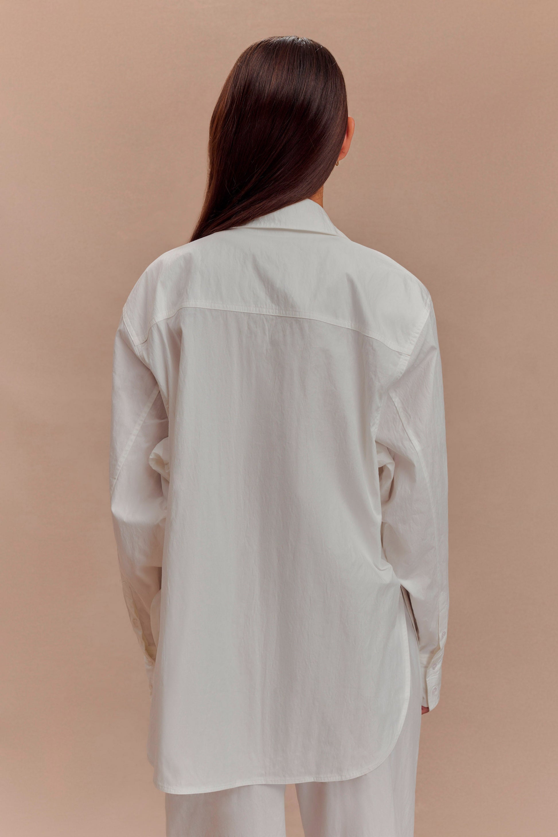 Campbell Cotton Oversized Shirt - White #2