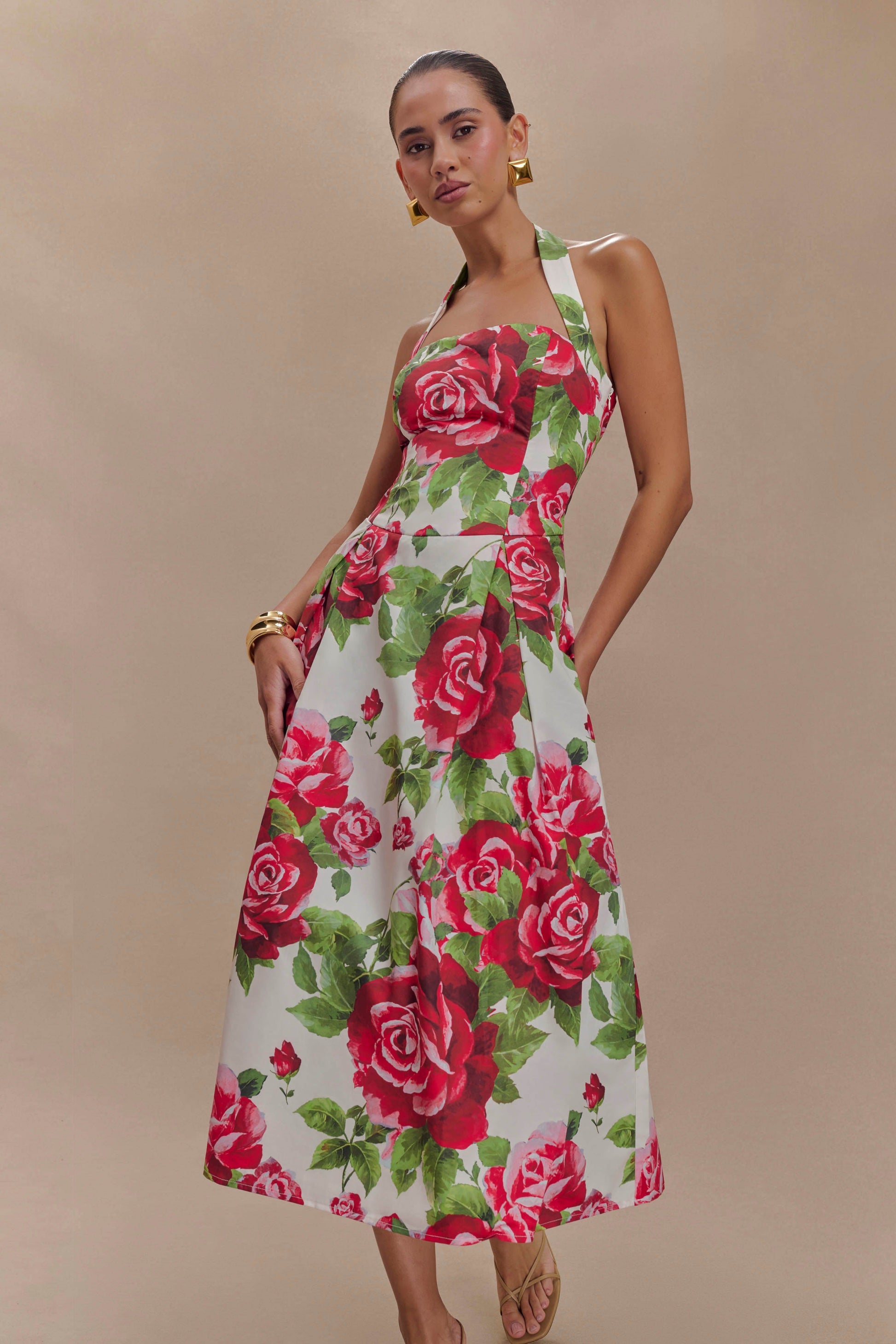 Juana Halter Midi Dress - Sonia Rose Print #4