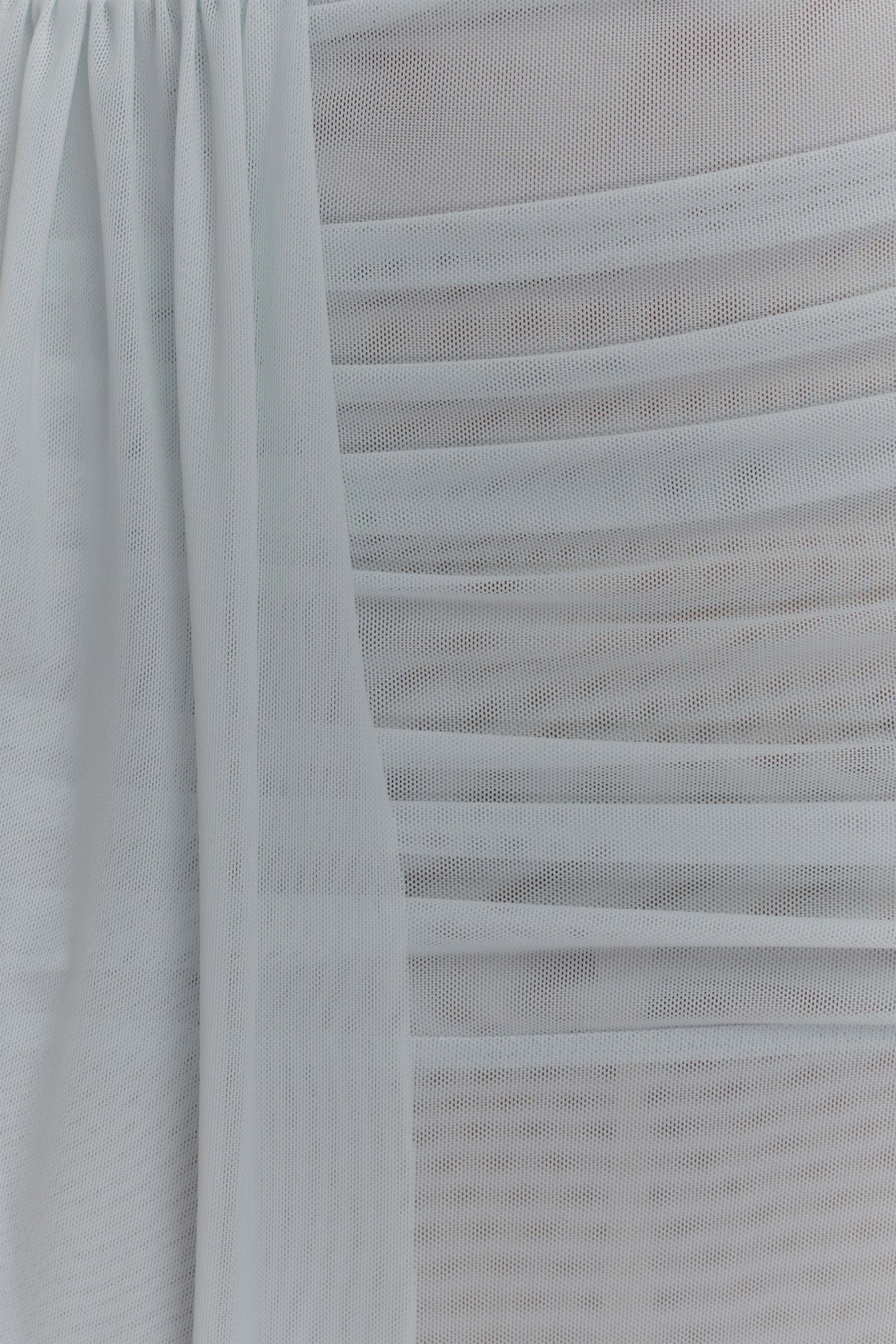 Arna Mesh Maxi Skirt - Pale Blue