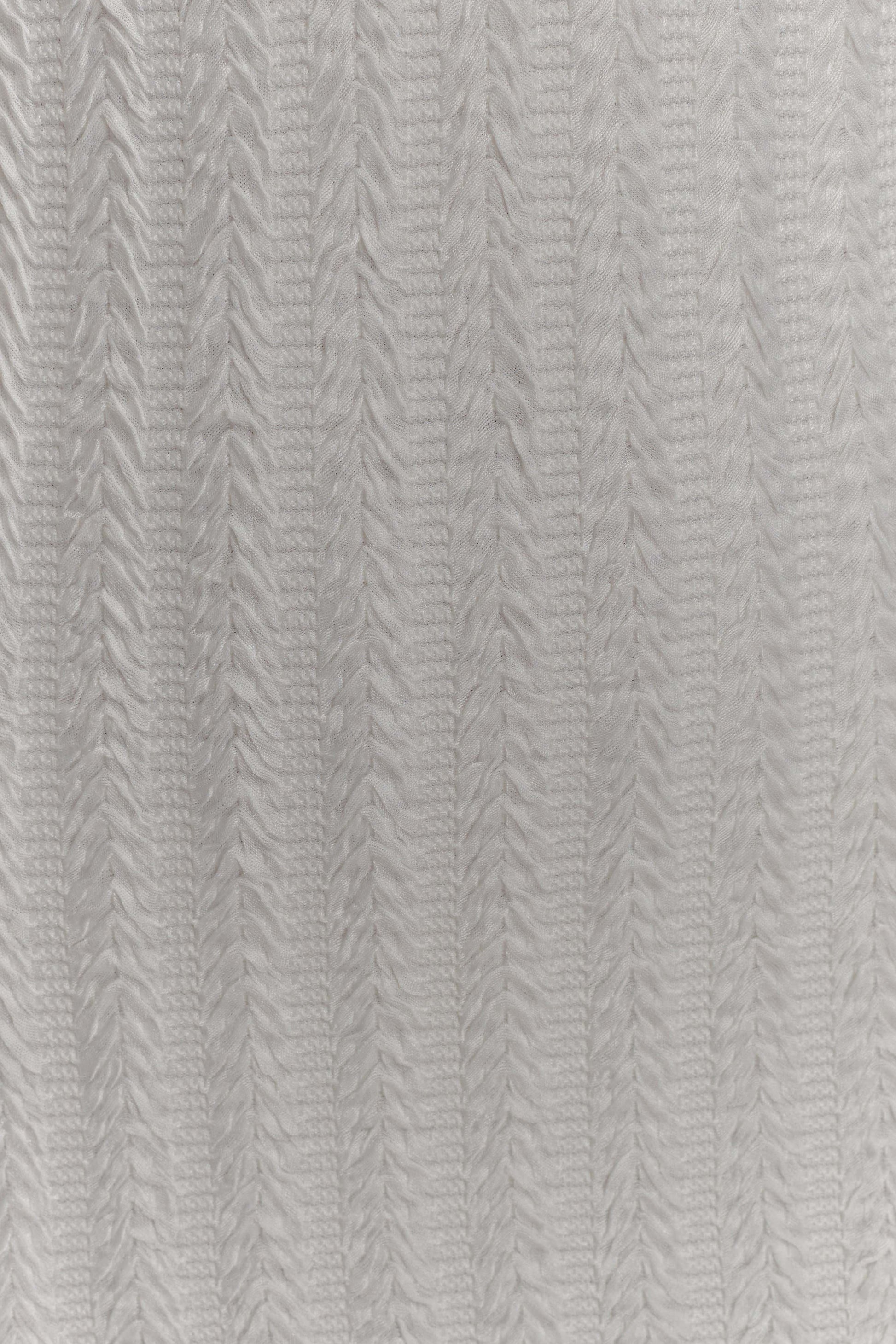 Daphne Pointelle Long Sleeve Mini Dress - Ivory #7