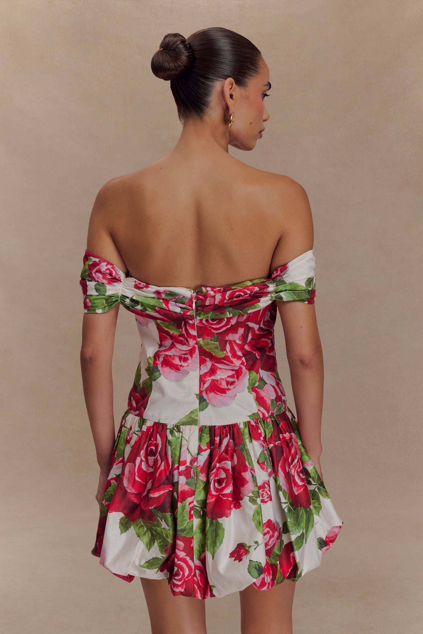 Giovanna Off Shoulder Mini Dress - Sonia Rose Print