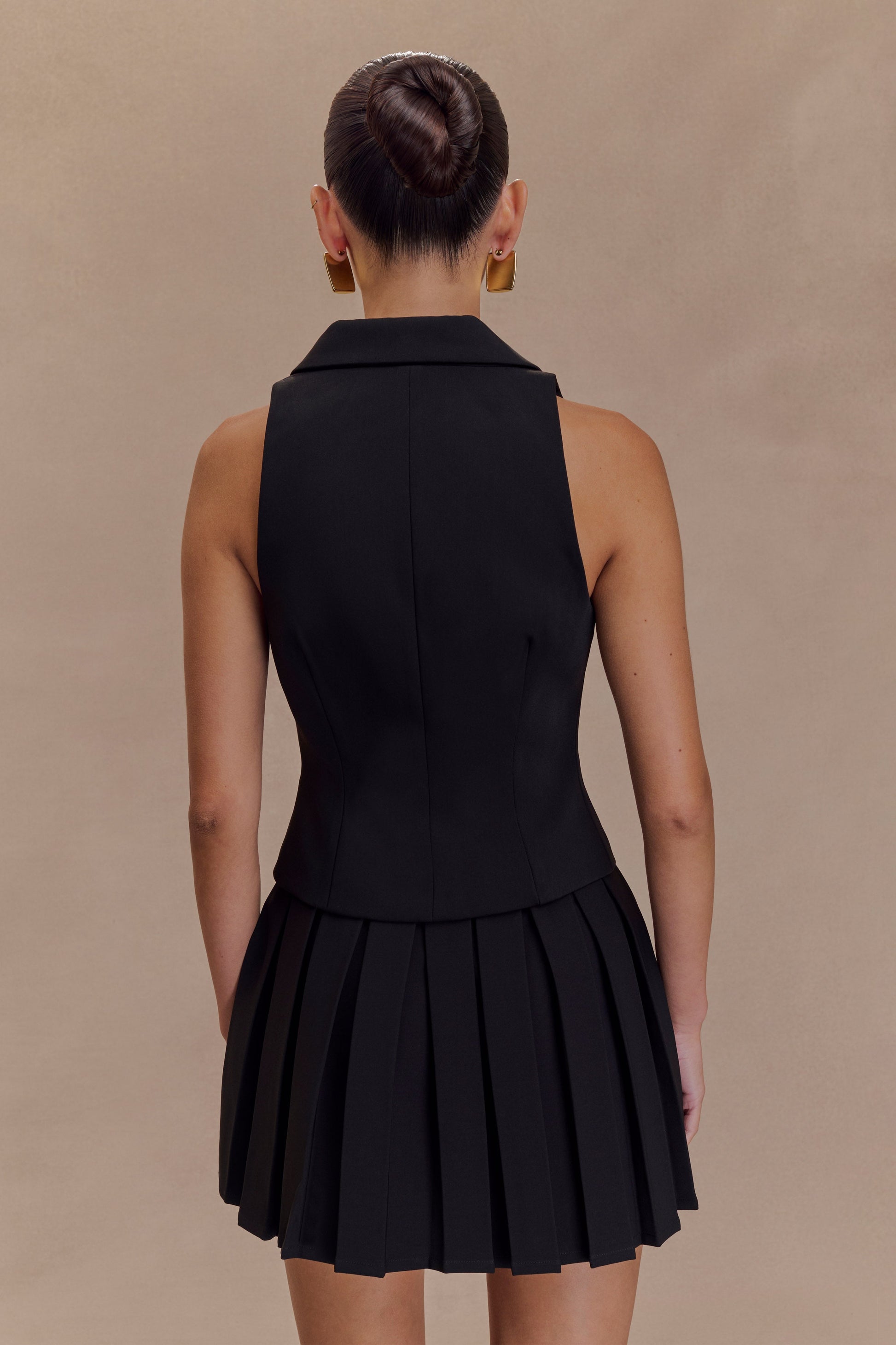 Mura Pleated Mini Skirt - Black #5