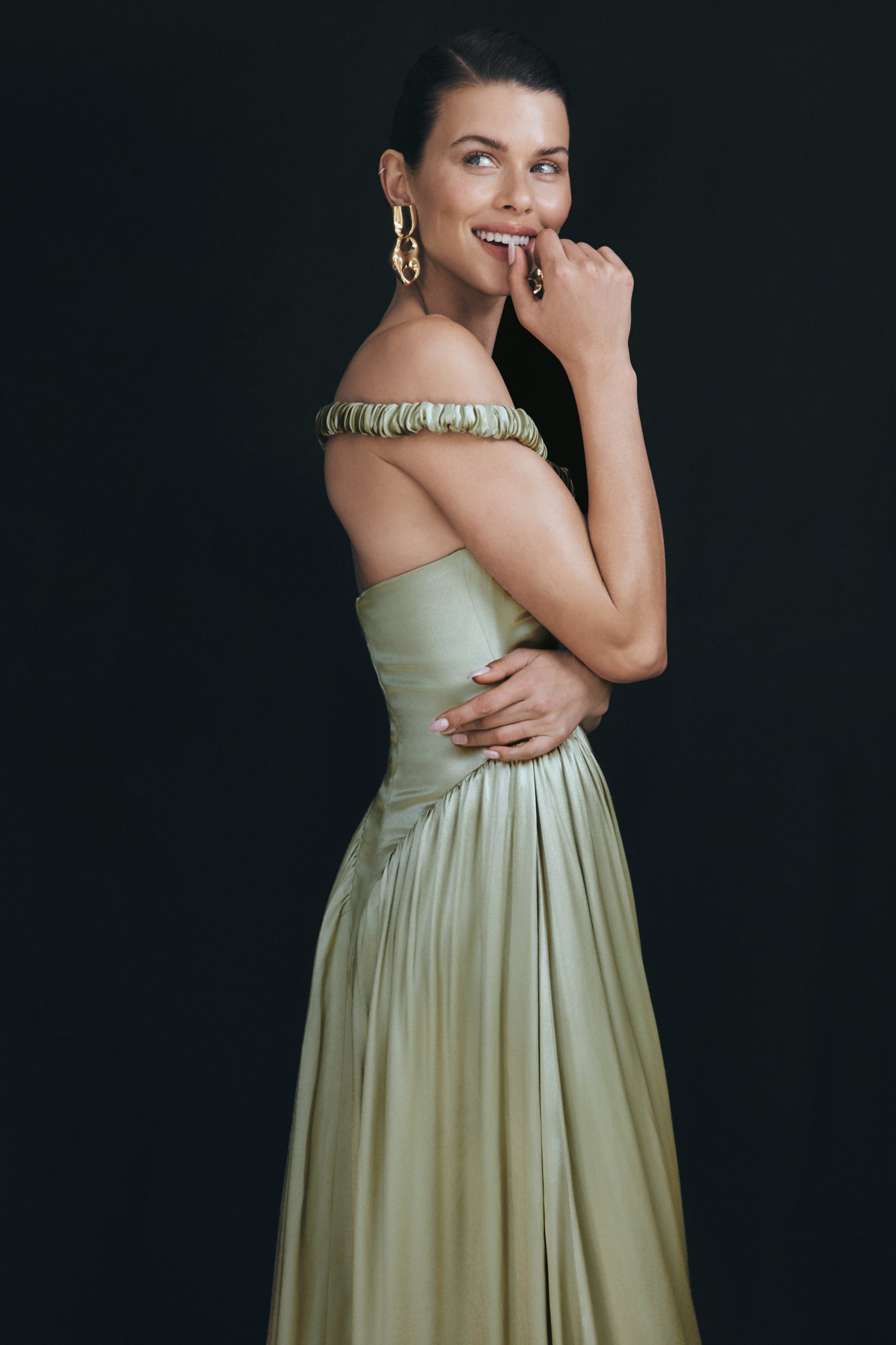 Coco Dropped Waist Maxi Dress - Sage #2