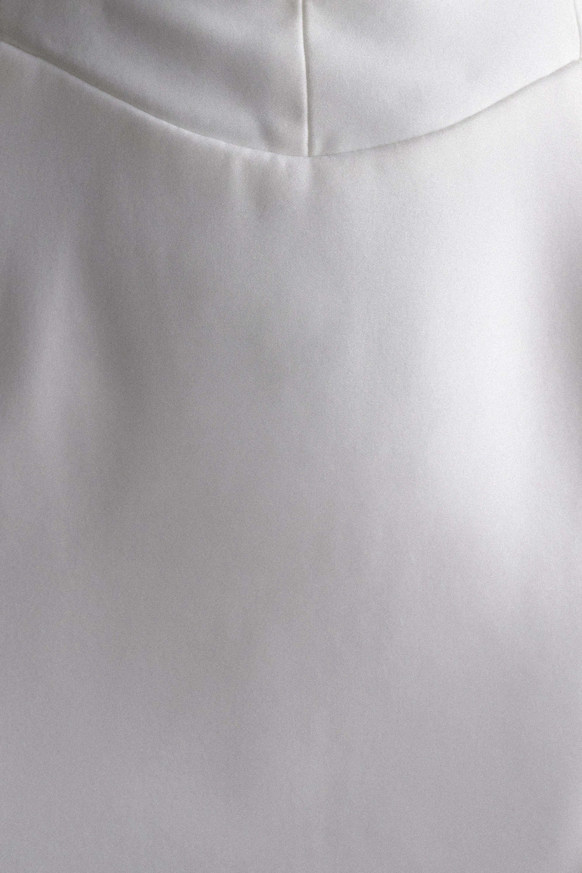 Orellia Strapless Suiting Mini Dress - Ivory #7