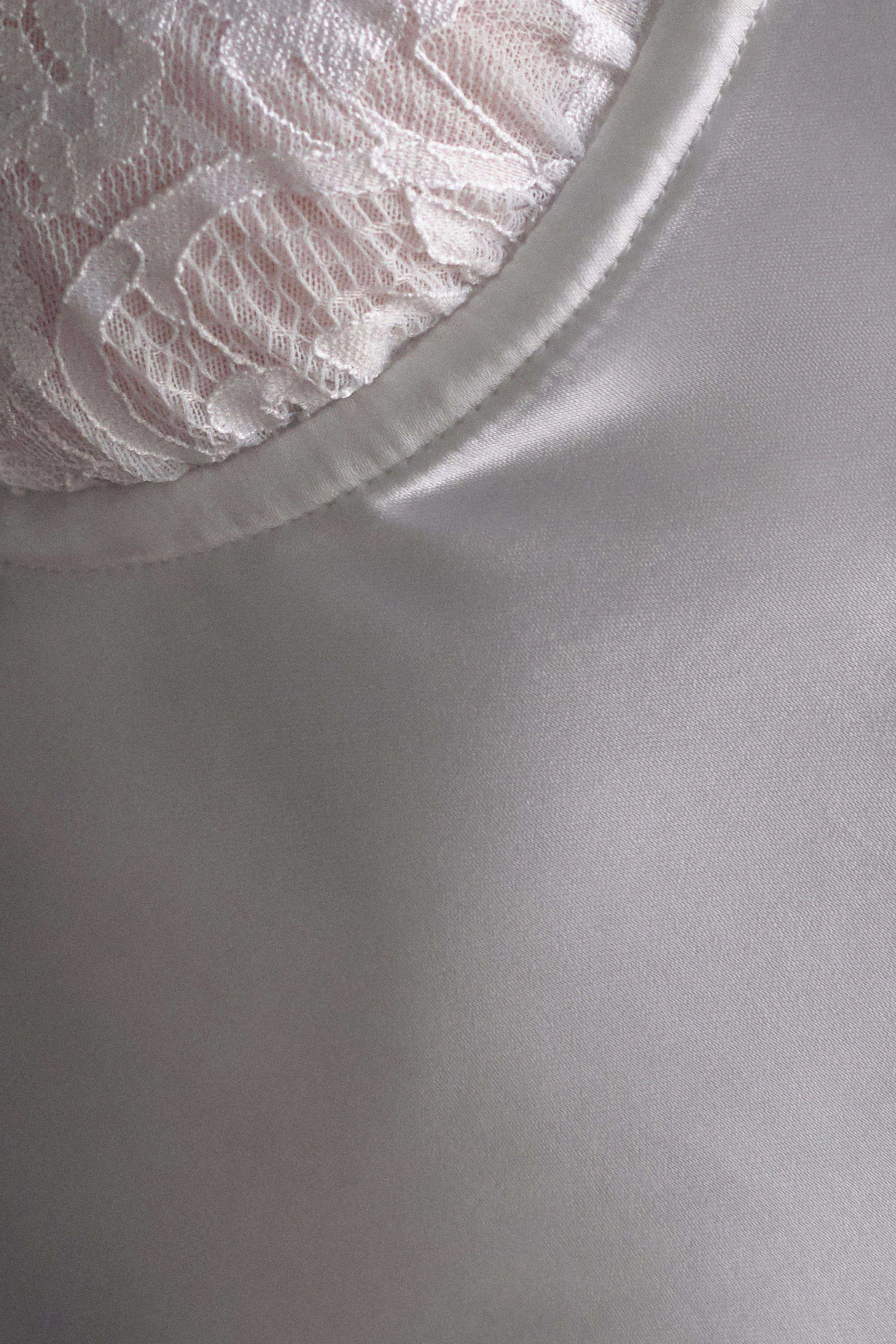 Scarlett Satin Slip Mini Dress - Ivory #11