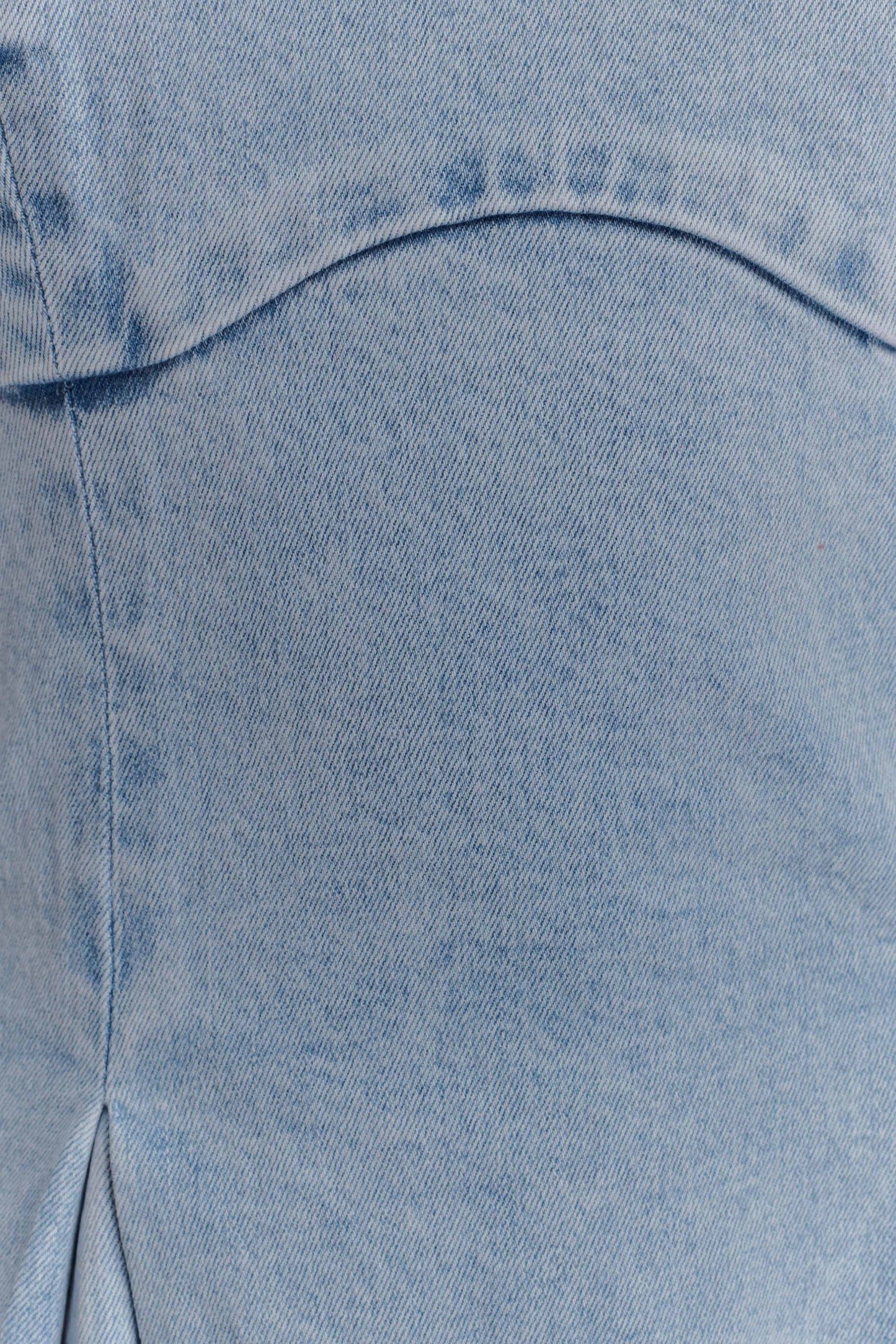 Harlyn Denim Midi Dress - Light Blue