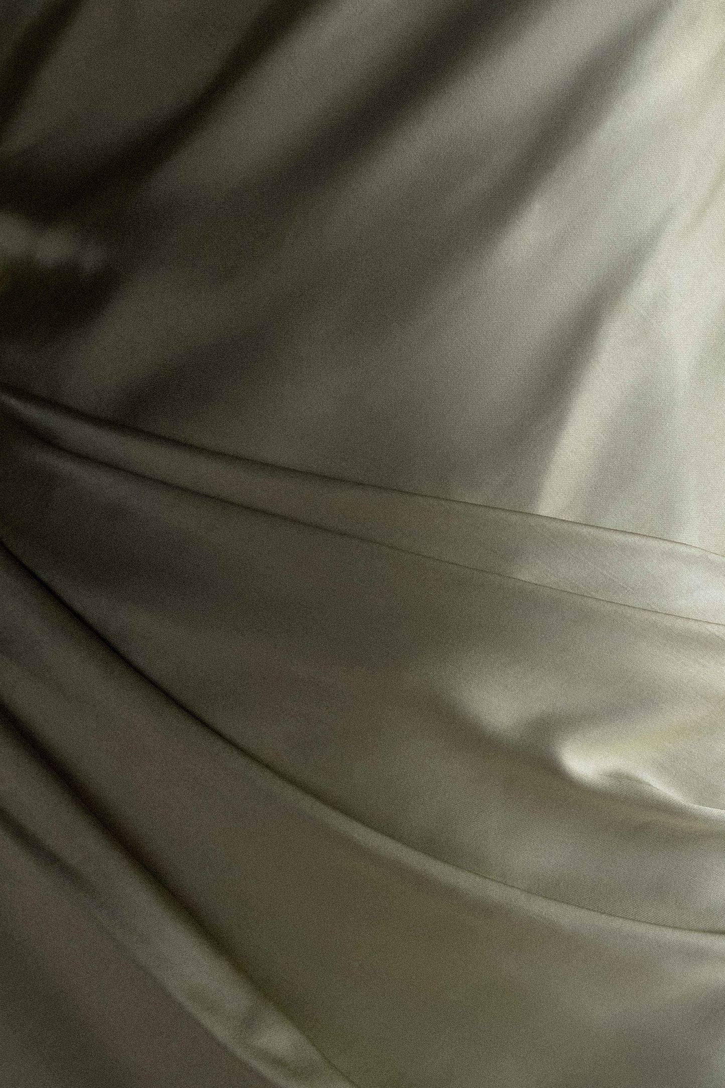 Iris Long Sleeve Satin Maxi Dress - Sage