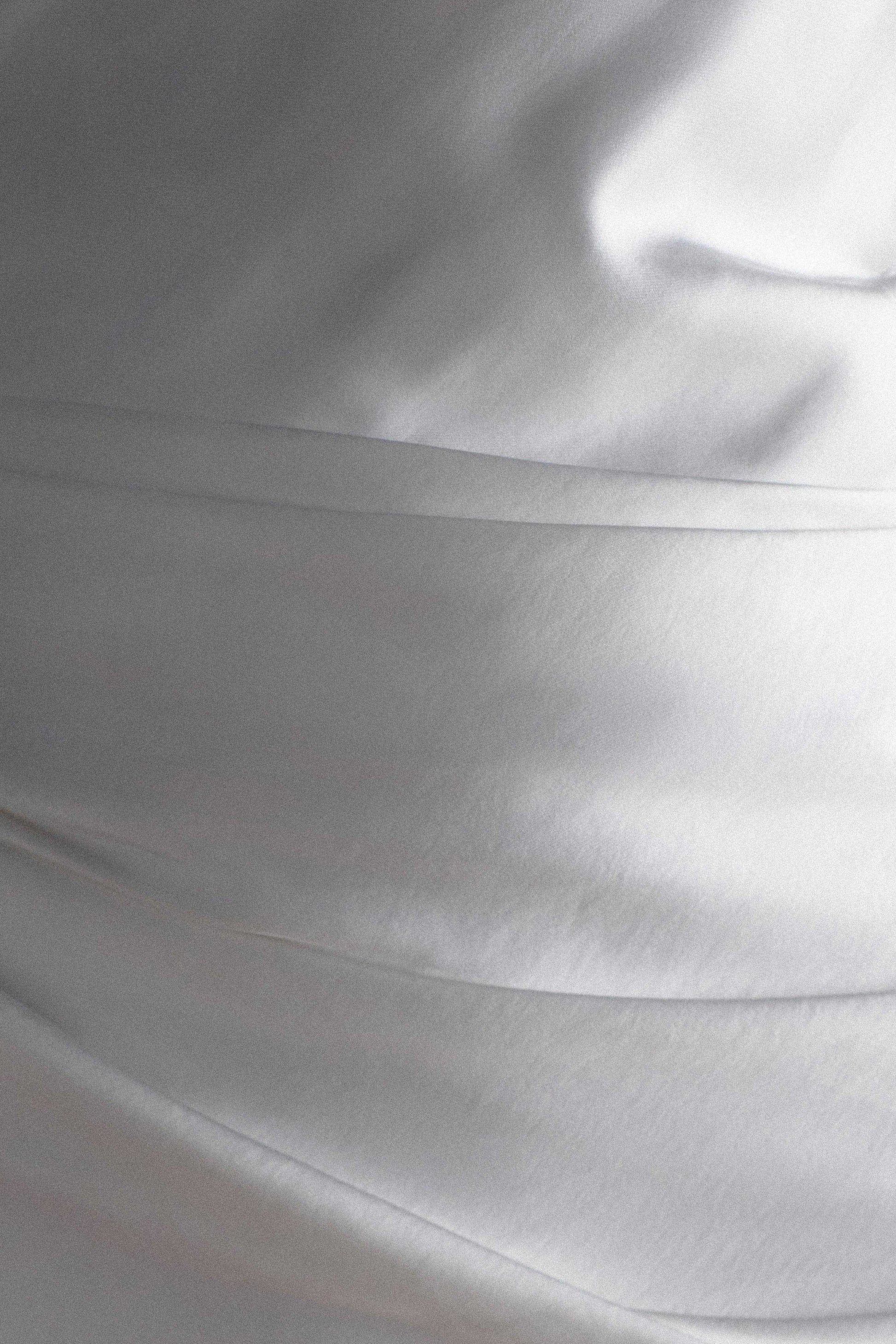 Iris Long Sleeve Satin Maxi Dress - White #5