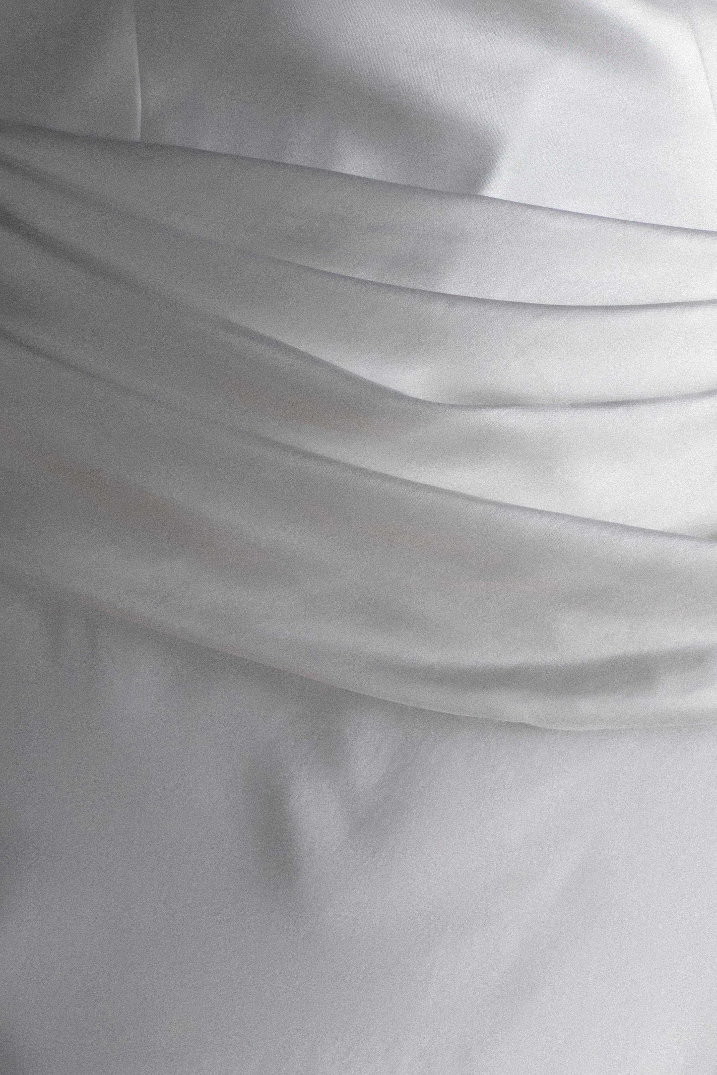 Jasmine Strapless Satin Maxi Dress - White