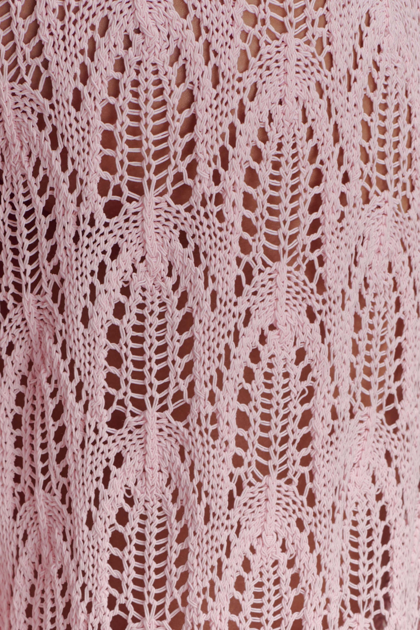 Glinda Crochet Pants - Baby Pink