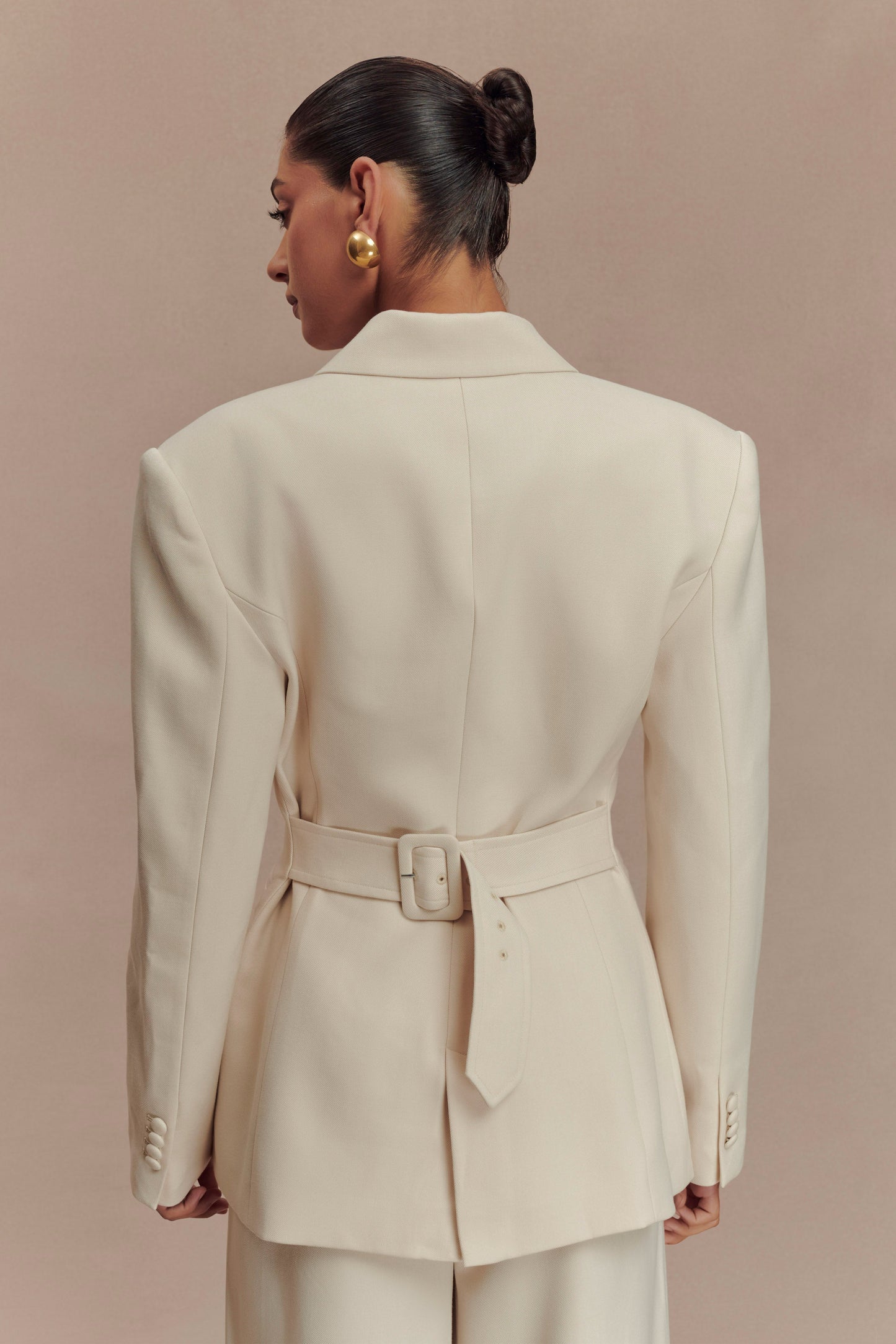 Bellamy Cinched Blazer - Buttermilk