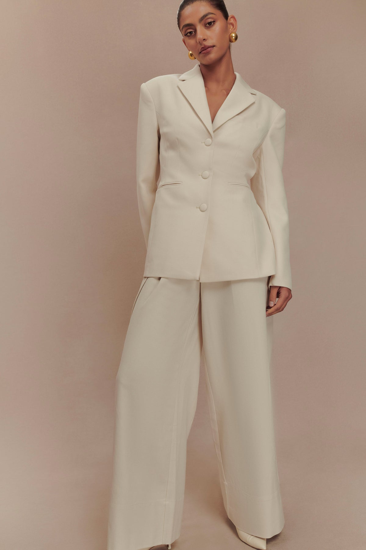 Bellamy Cinched Blazer - Buttermilk