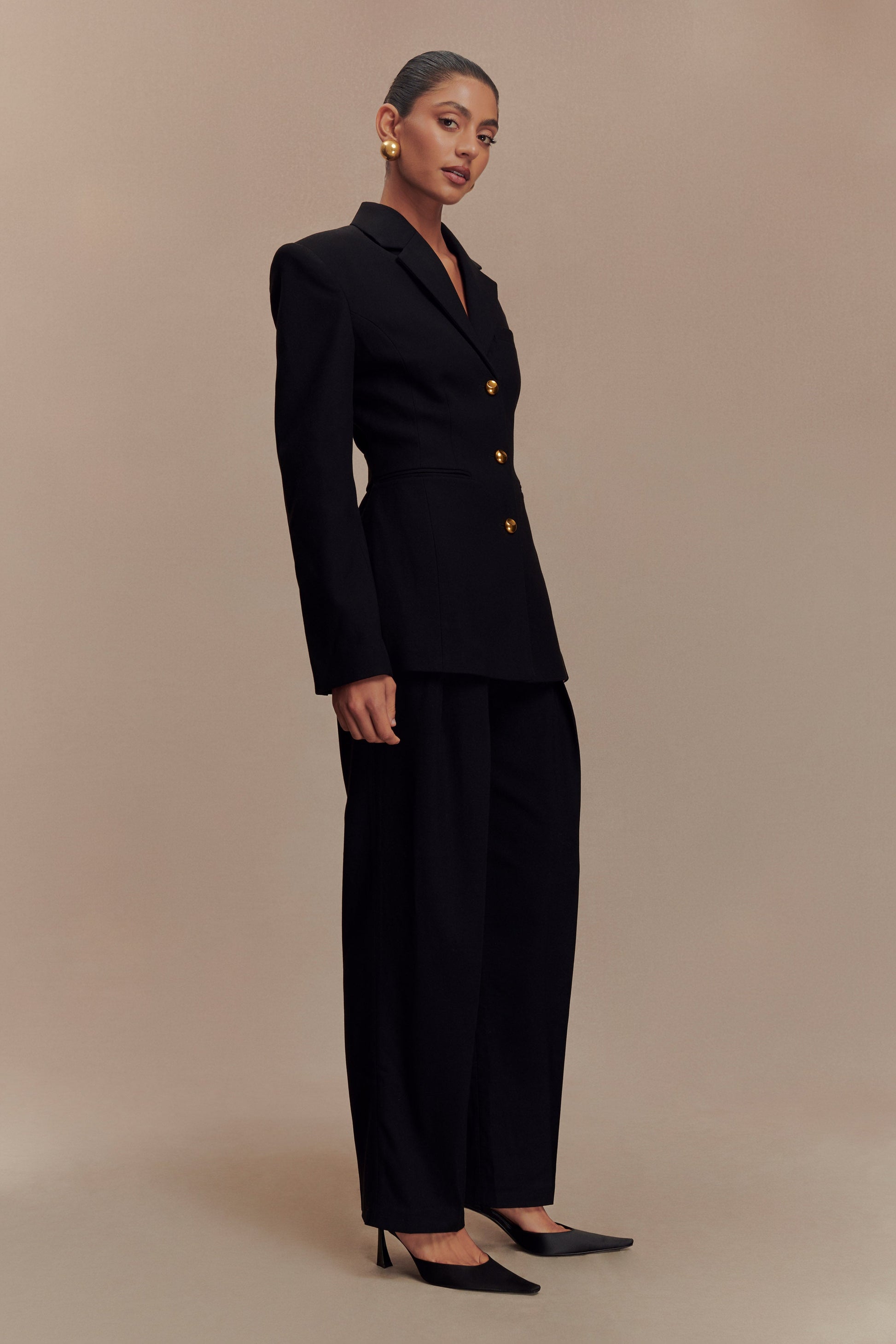 Bellamy Cinched Blazer - Black #9