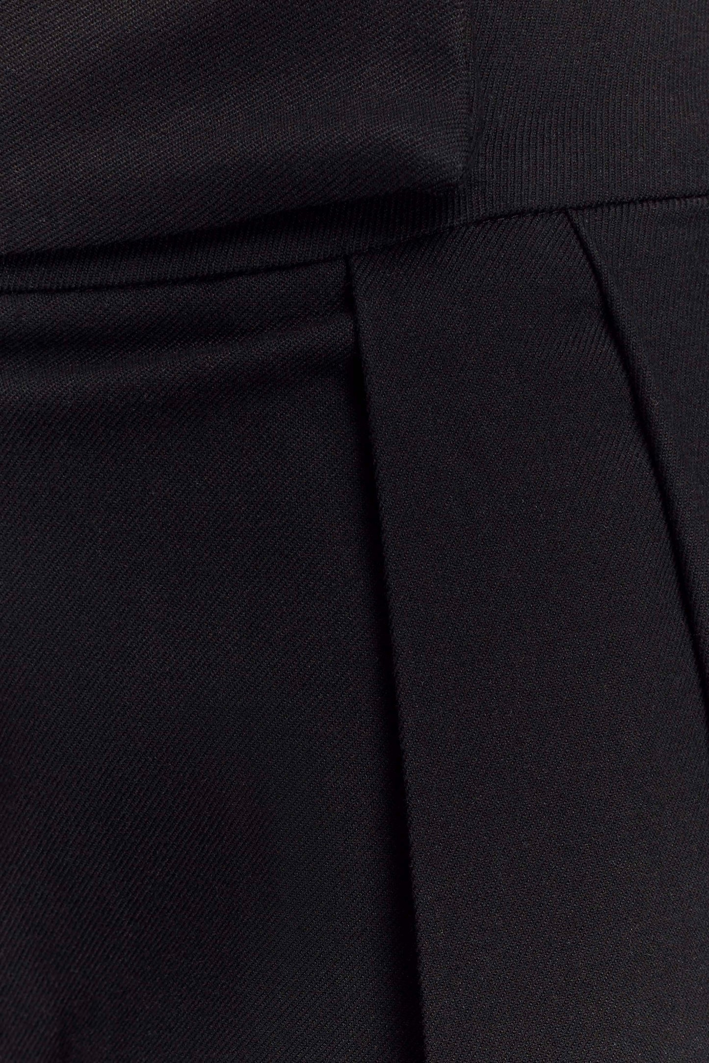 Penelope Pleated High Waisted Pants - Black